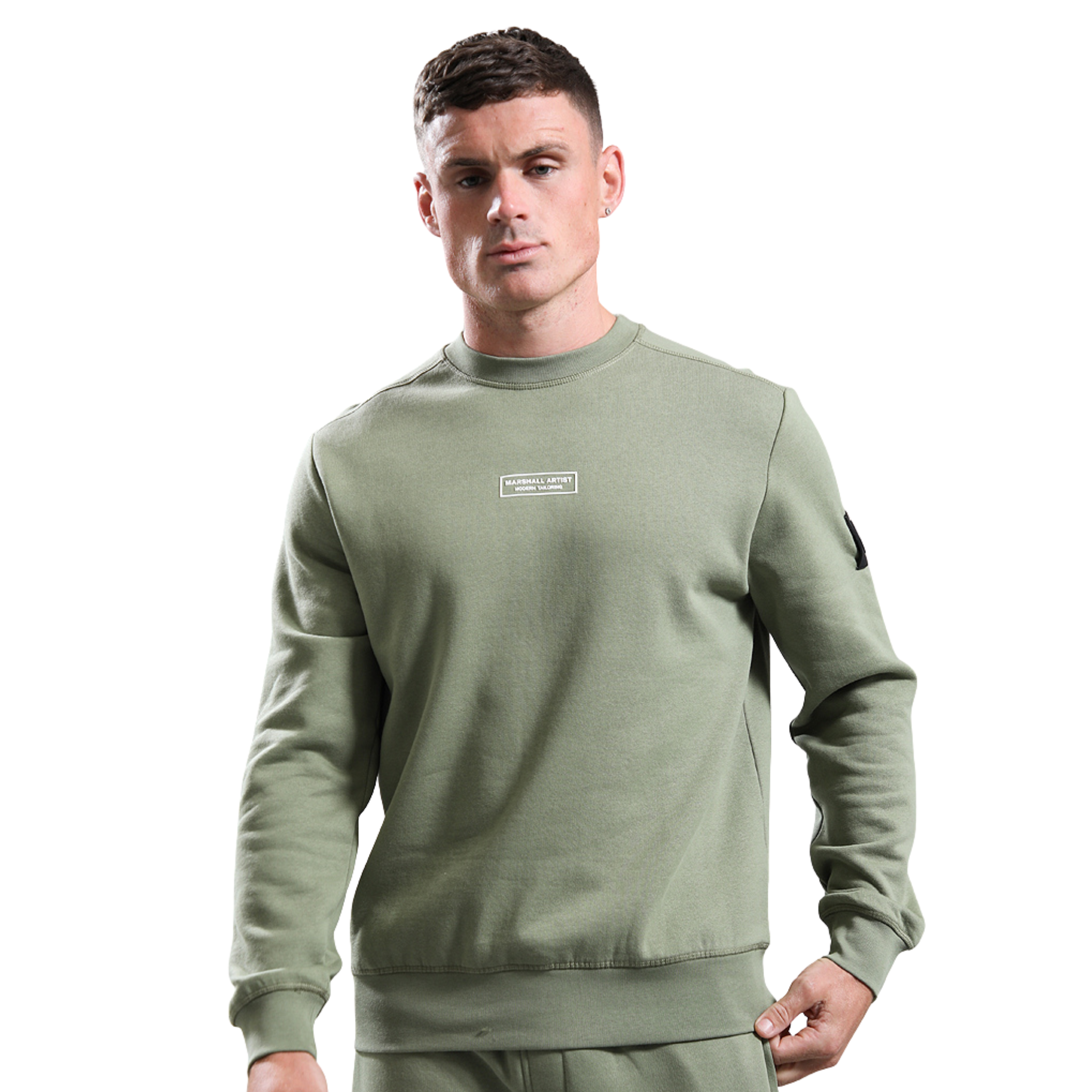 Mens Marshall Artist Clay Siren Crew Sweatshirt