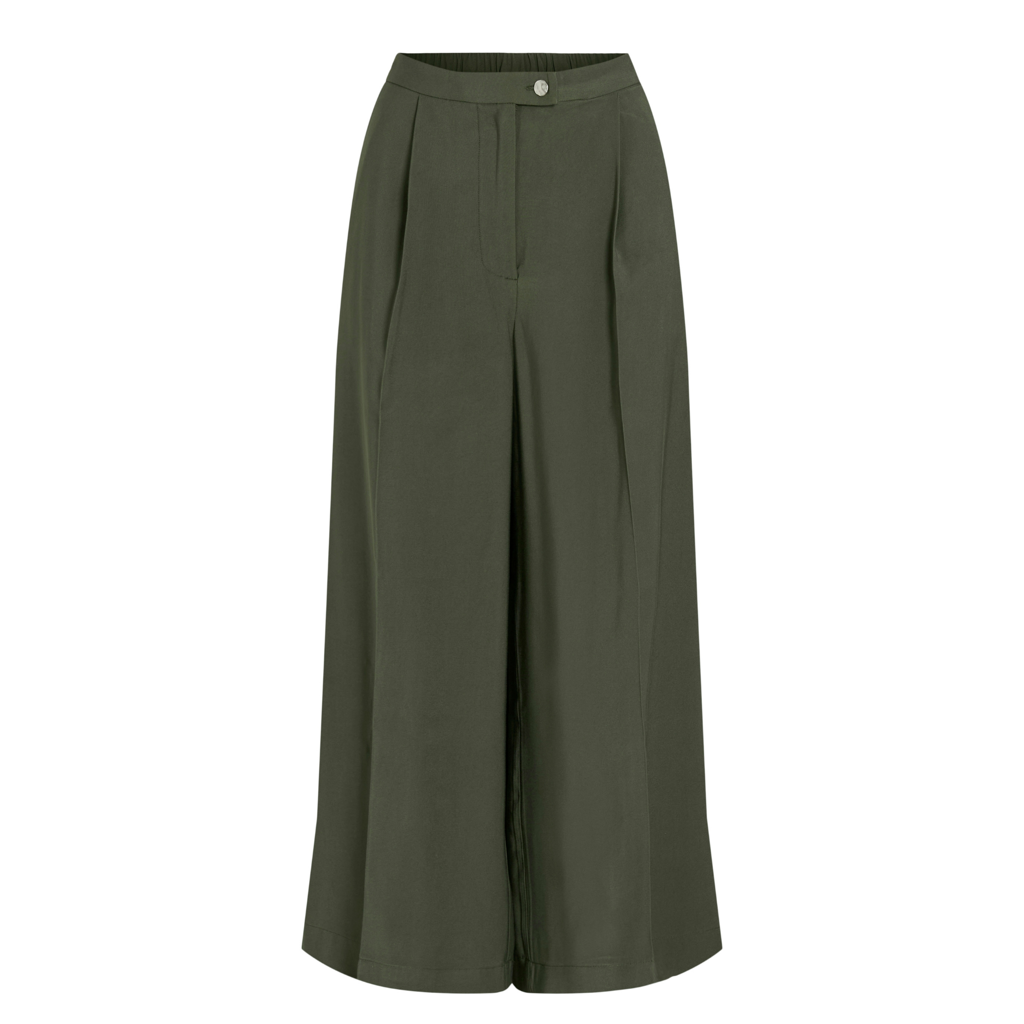 Womens Vila Green Deep Depths Vimarlee Wide Culottes