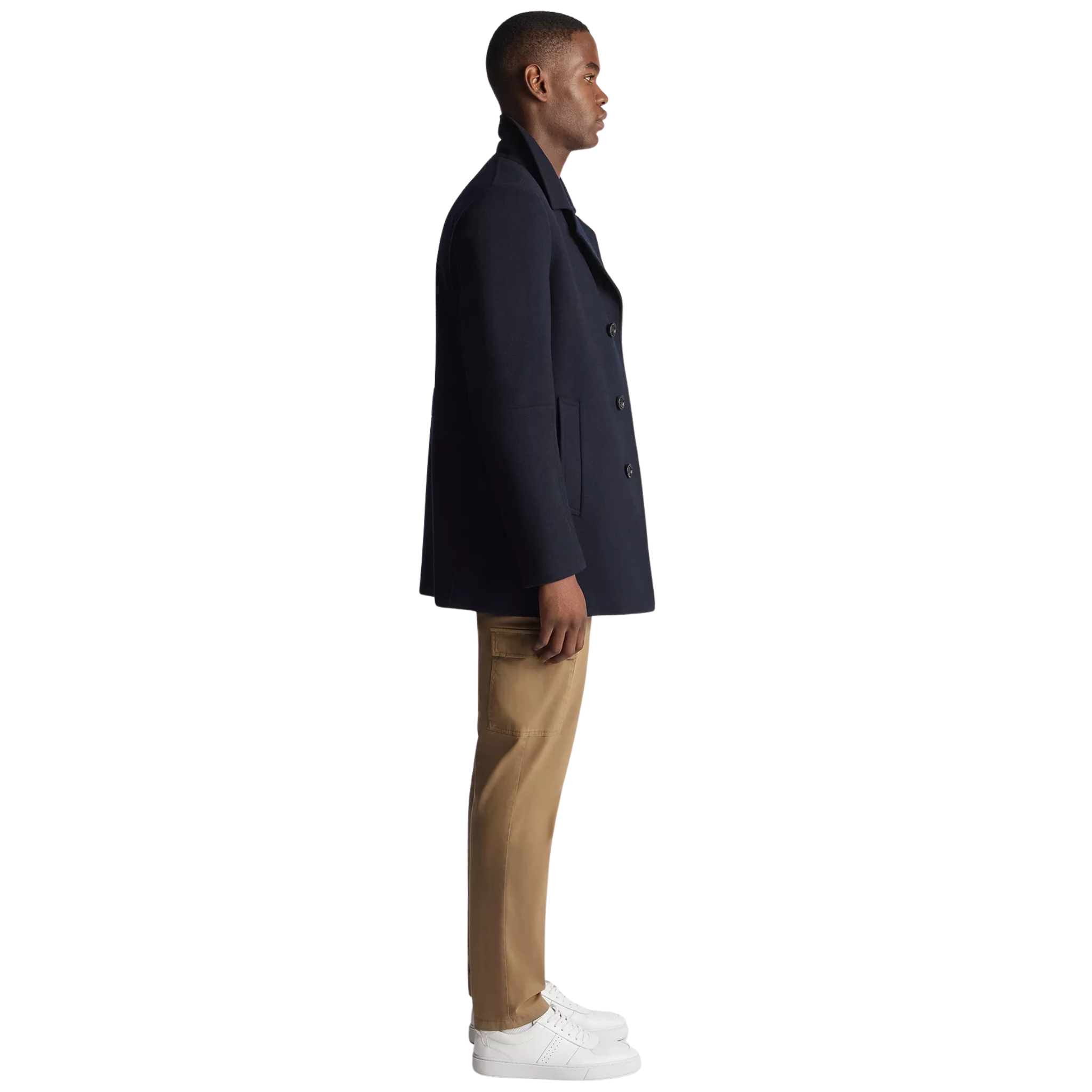 Mens Remus Uomo Navy Lochlan Peacoat