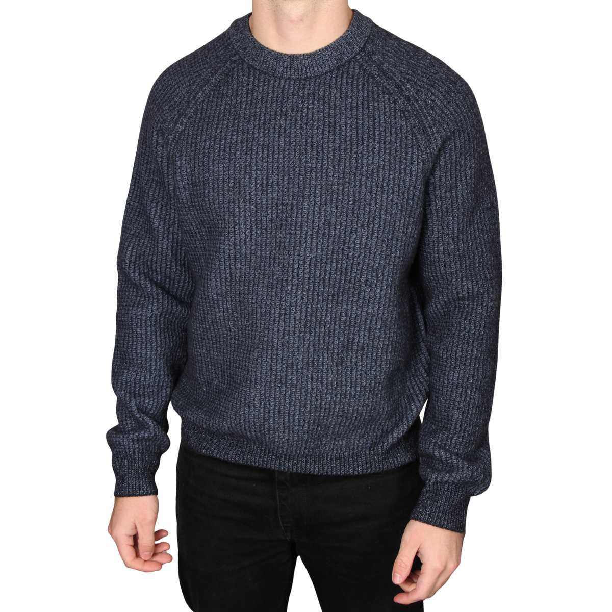 Mens BOSS Dark Blue Kepler Crew Neck Knit Jumper