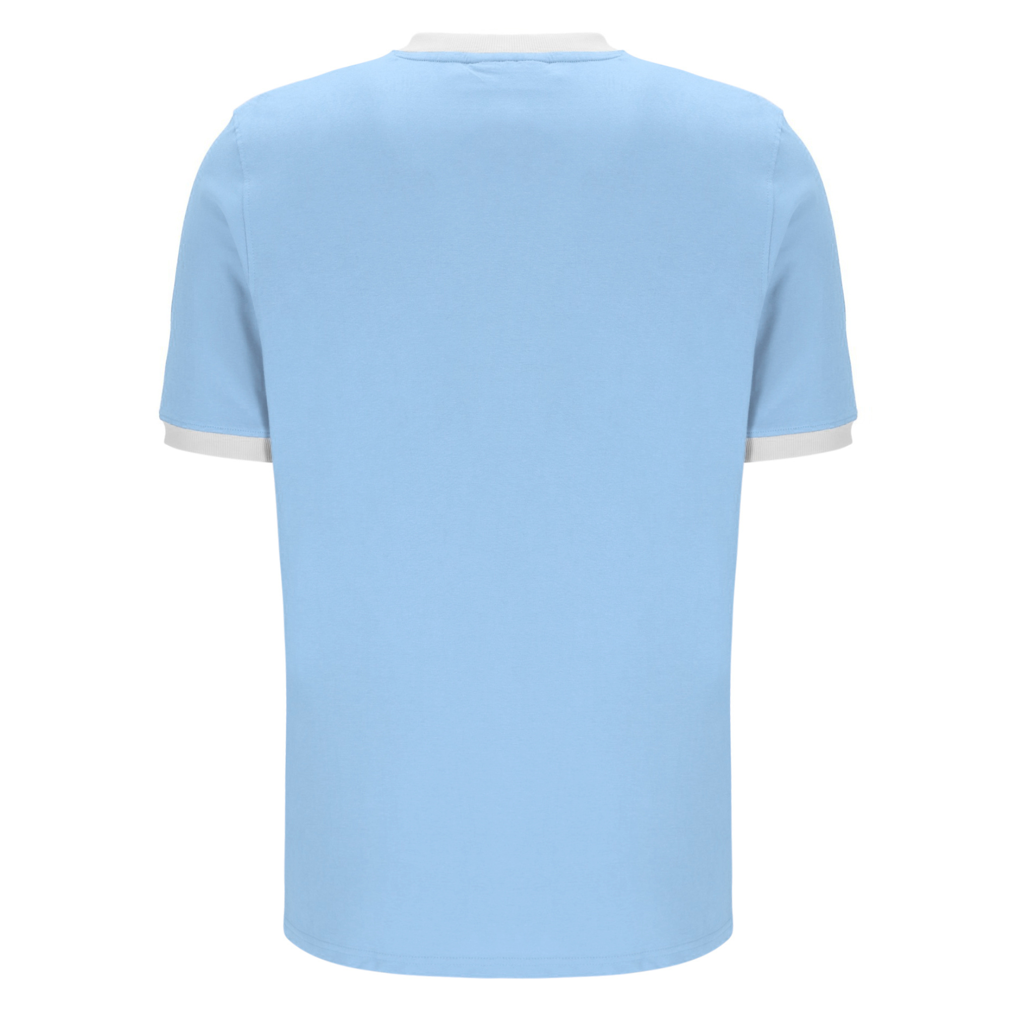 Mens Fila Frozen Fjord/White Marconi Essential Ringer S/s T Shirt