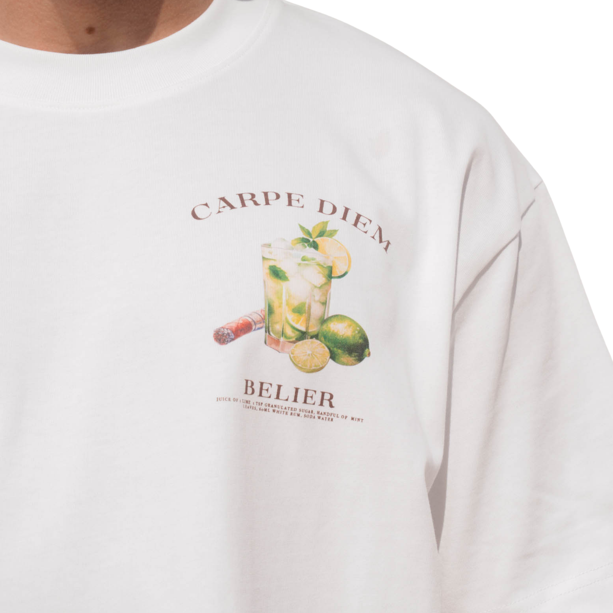 Mens Belier Off White Mojito Graphic S/s T Shirt