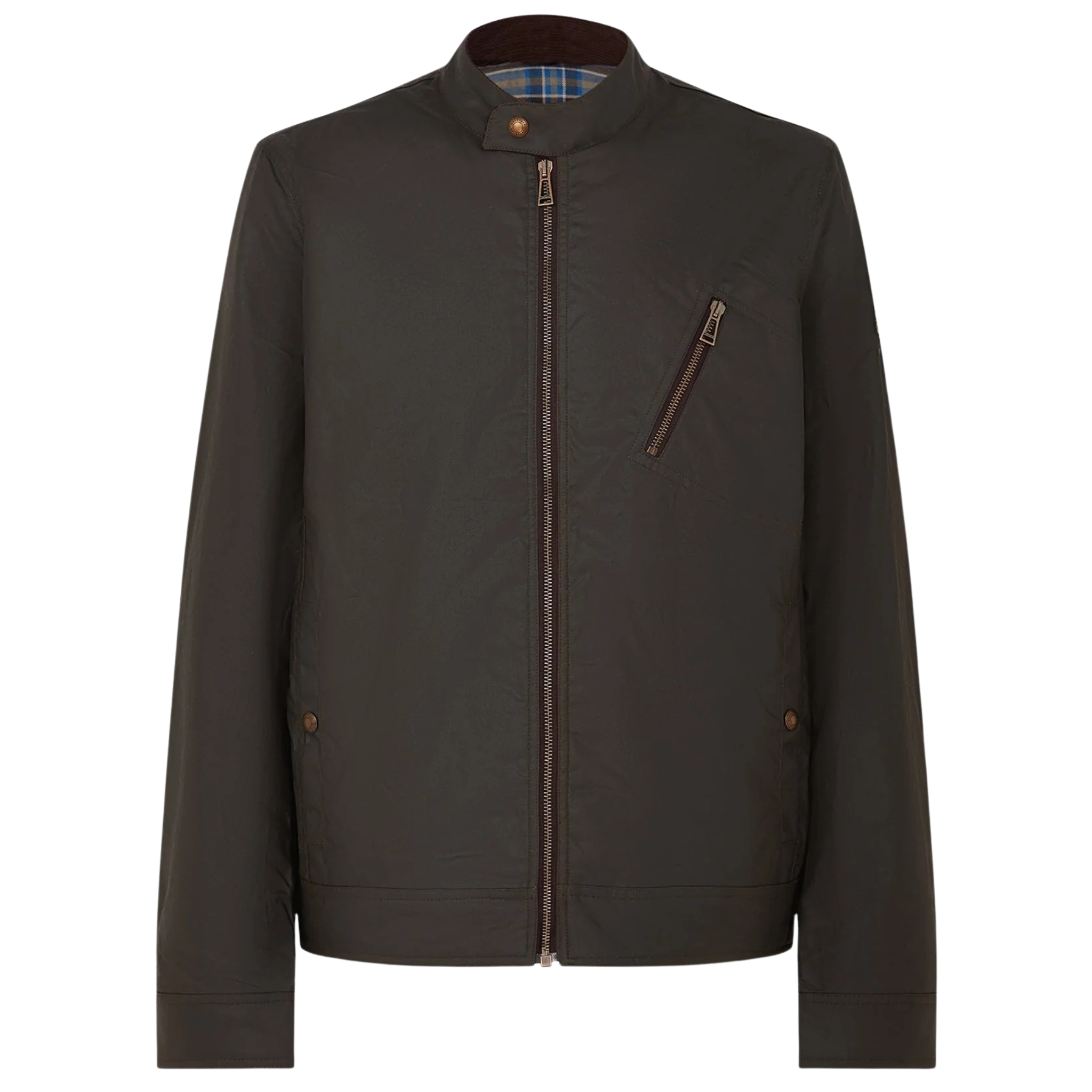 Mens Belstaff Faded Olive Sideline Waxed Cotton Jacket