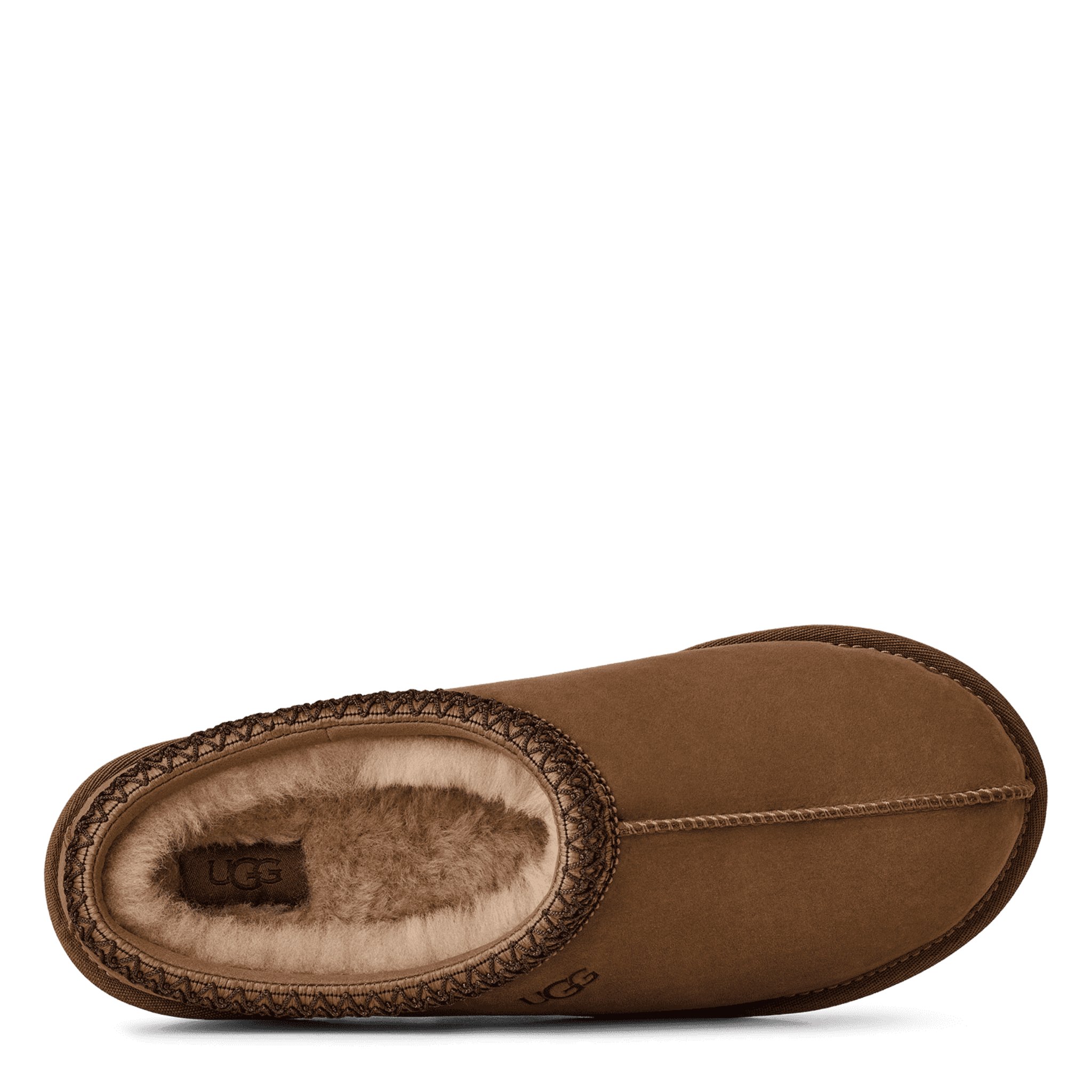 Mens UGG Dark Chestnut Tasman II Nubuck Slippers