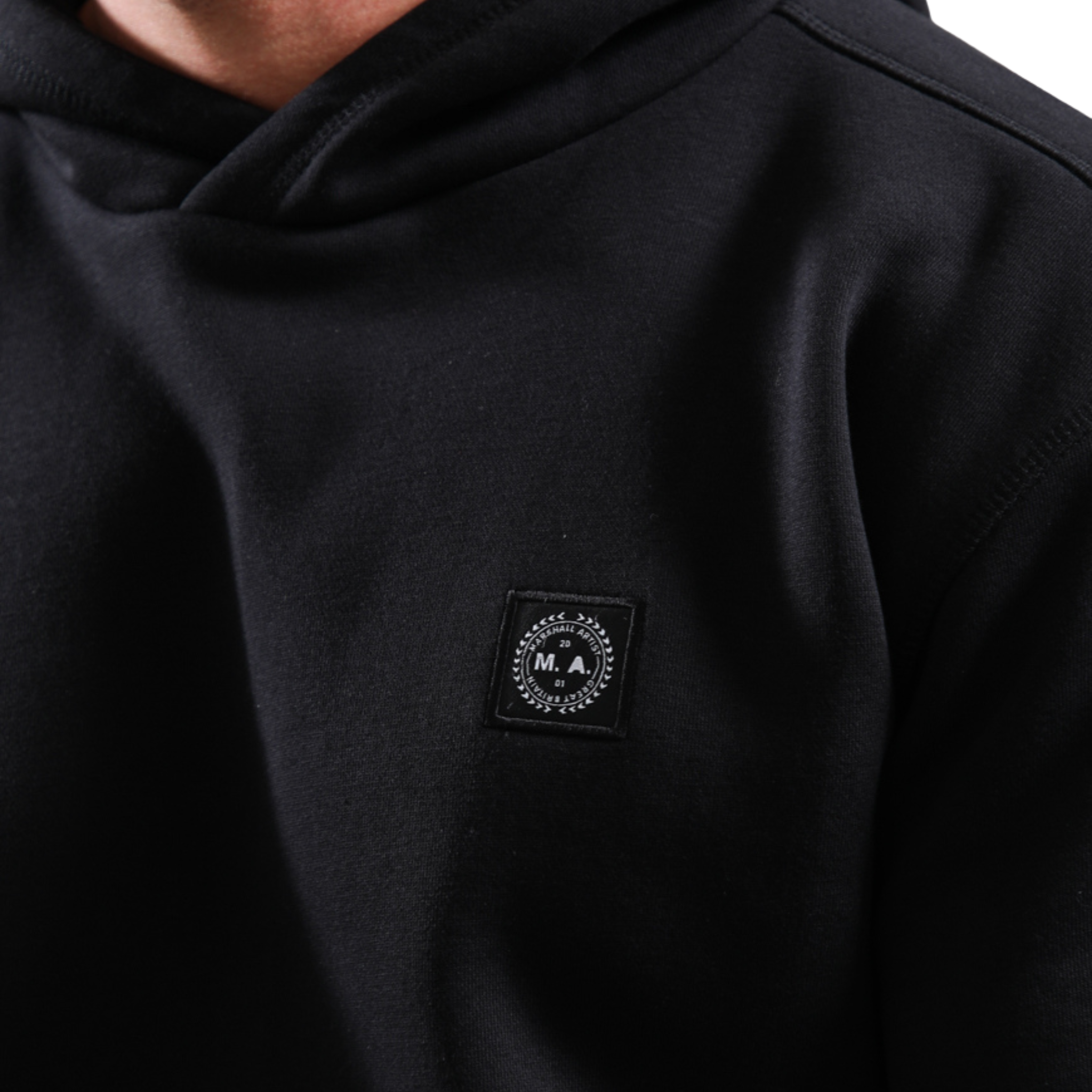 Mens Marshall Artist Black Marchio Hoodie