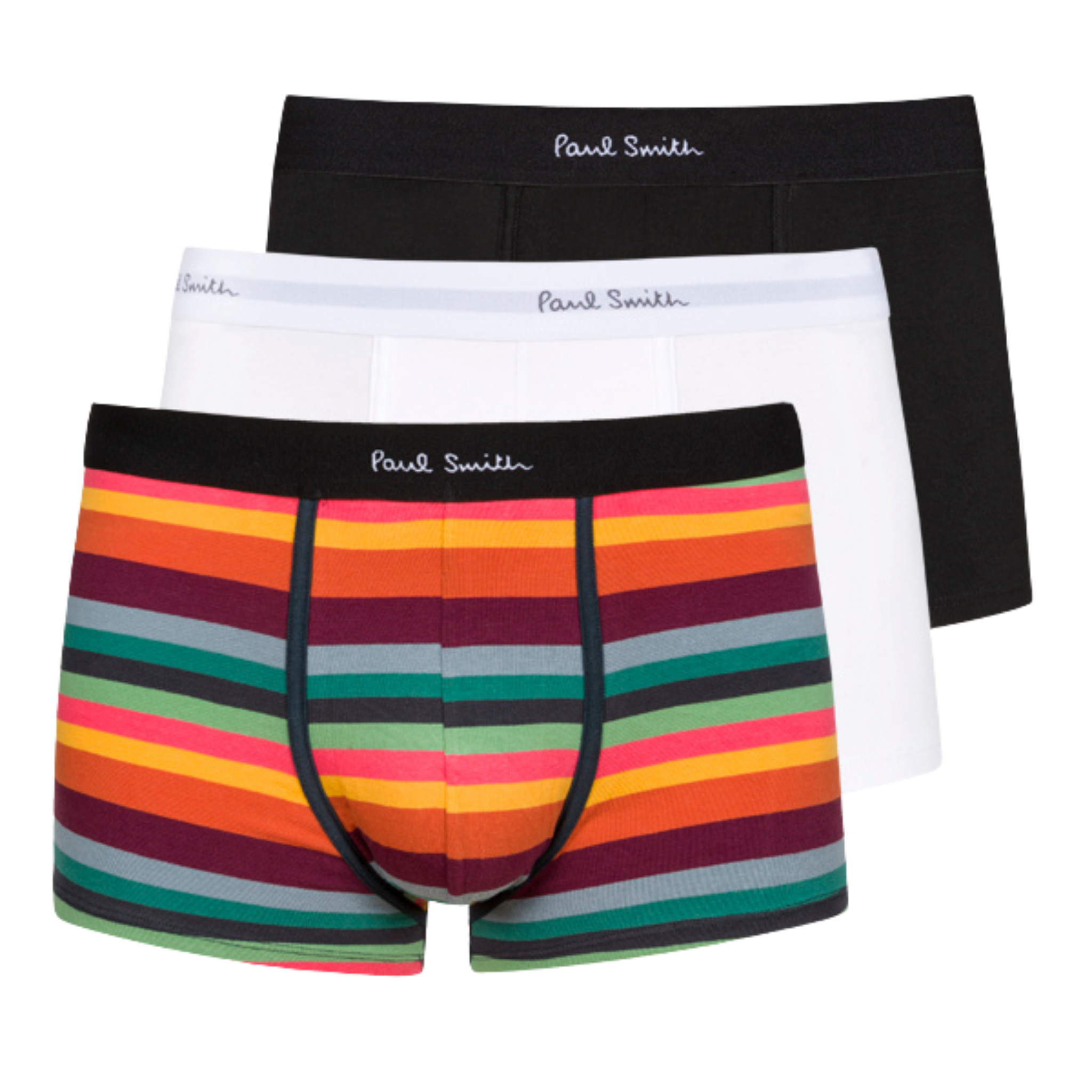 Mens Paul Smith Artist Stripe/Multi 3 Pack Trunks