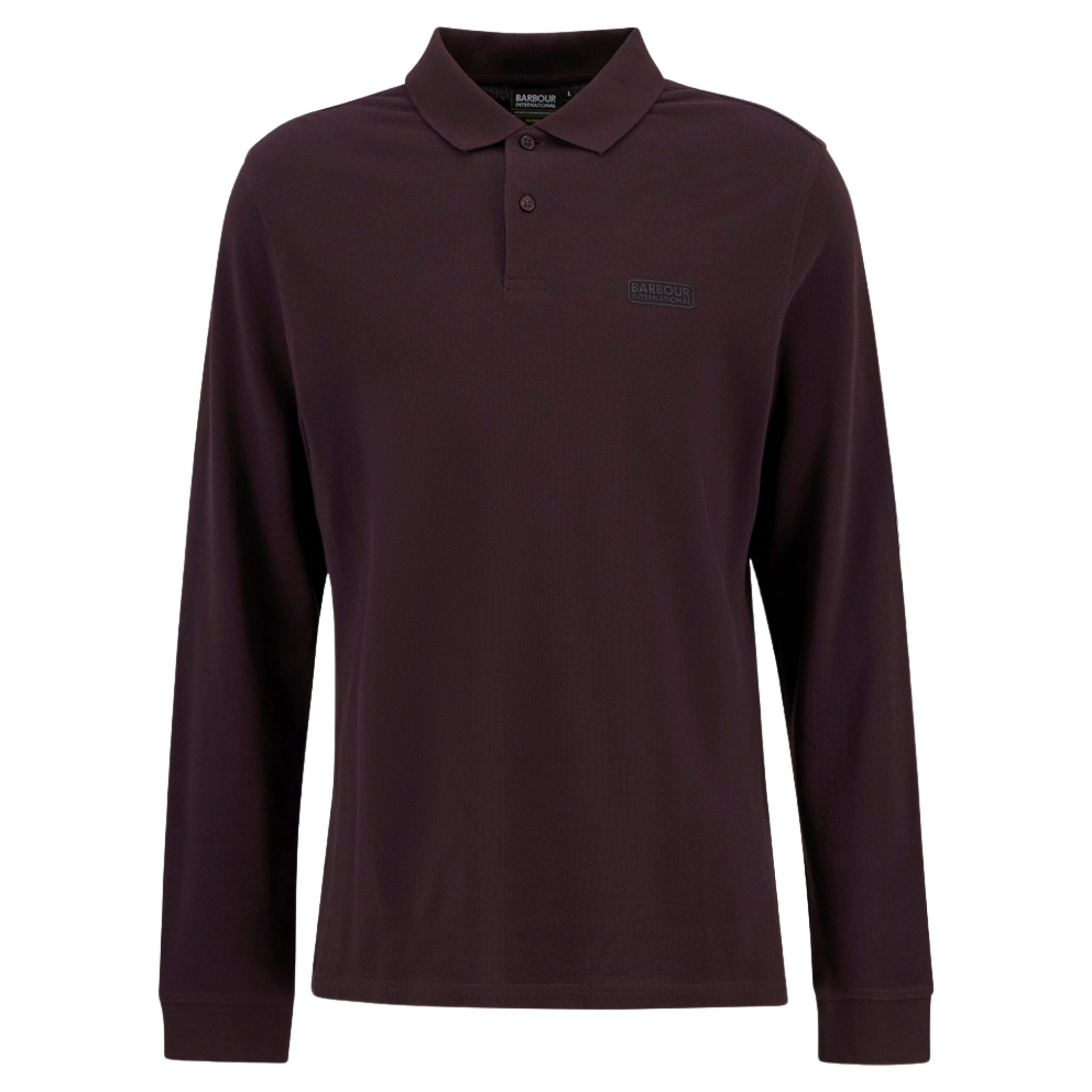 Mens Barbour International Java Red L/s Polo Shirt