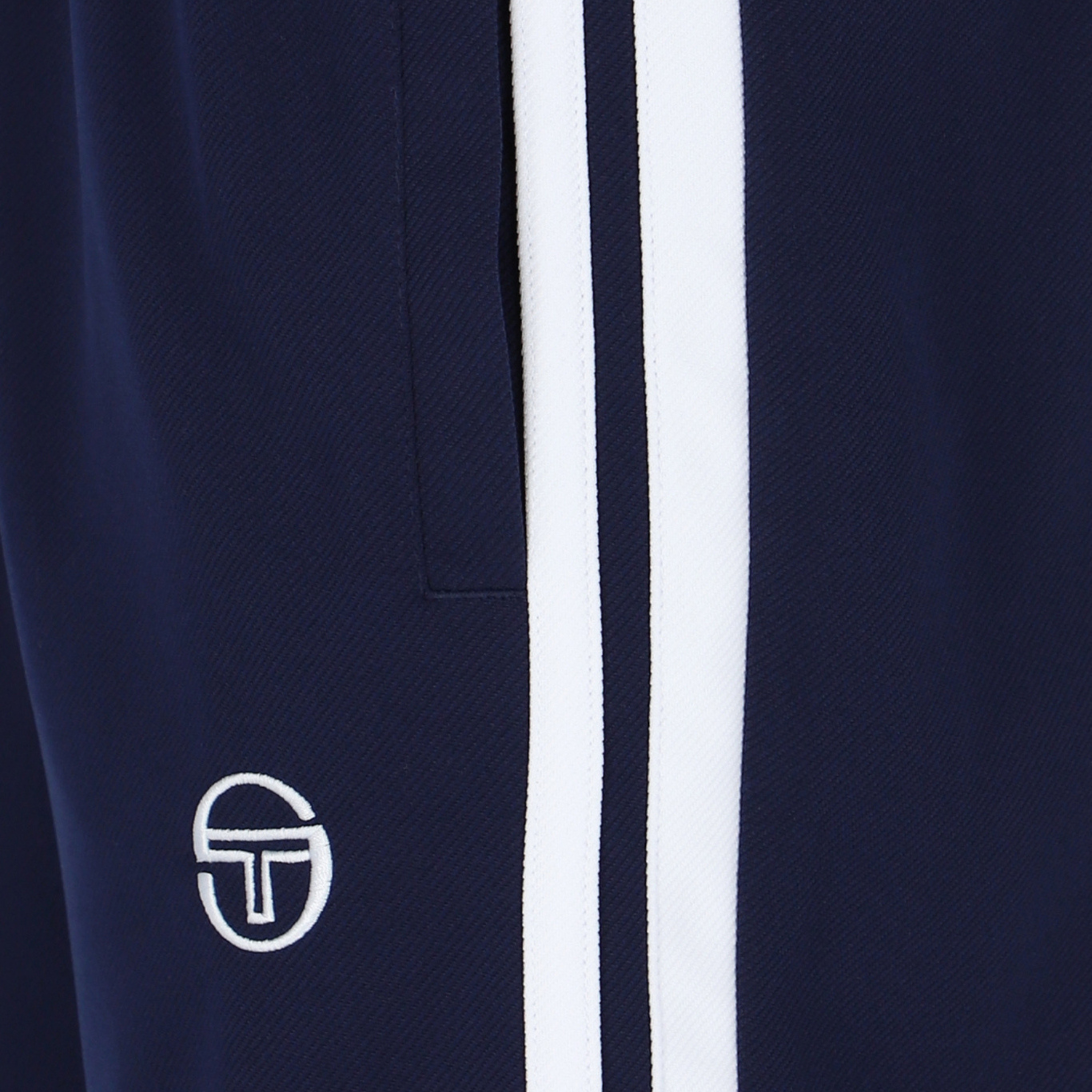 Mens Sergio Tacchini Maritime Blue/White Pietrapertosa Shorts