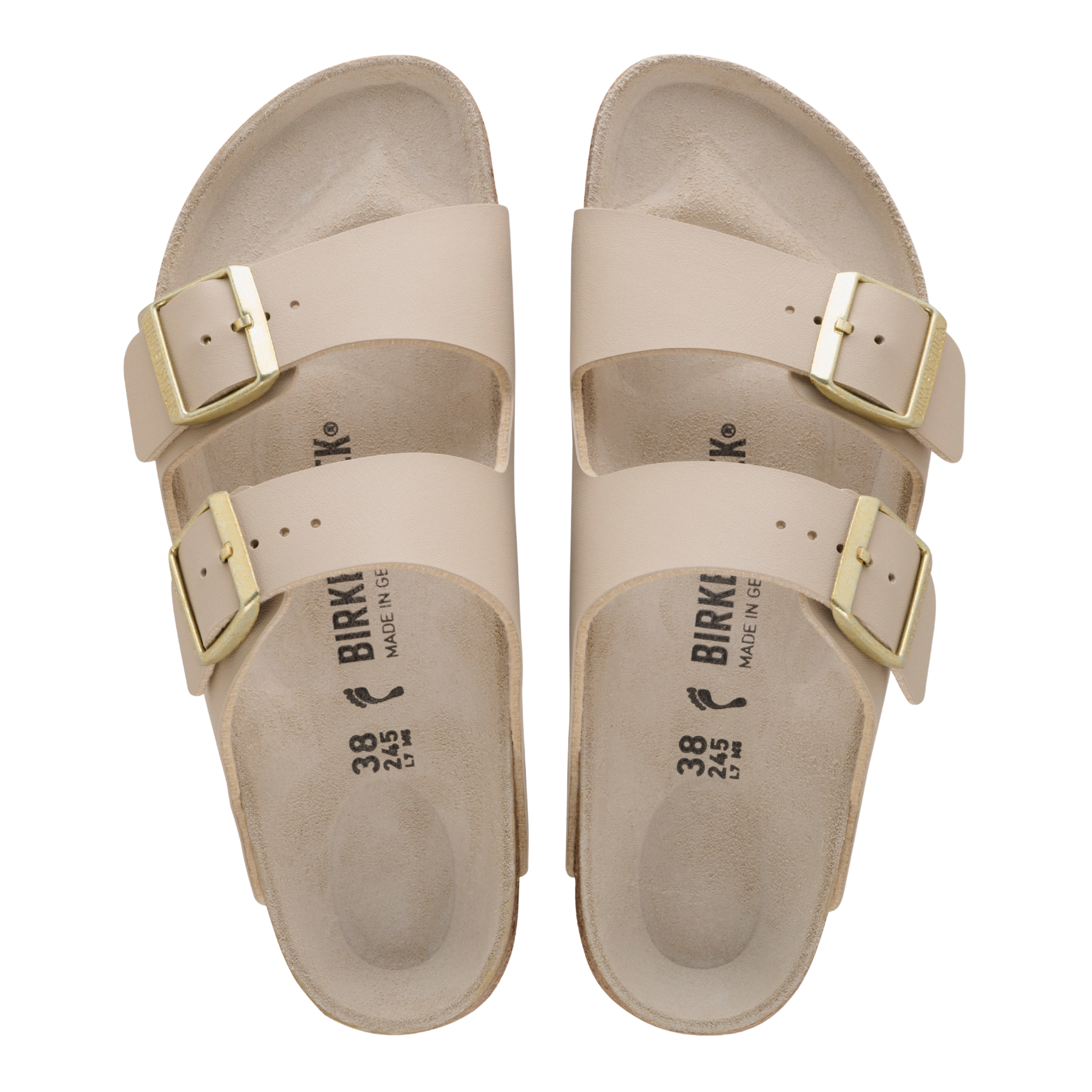 Womens Birkenstock Sandcastle/Oyster Arizona BF Sandals