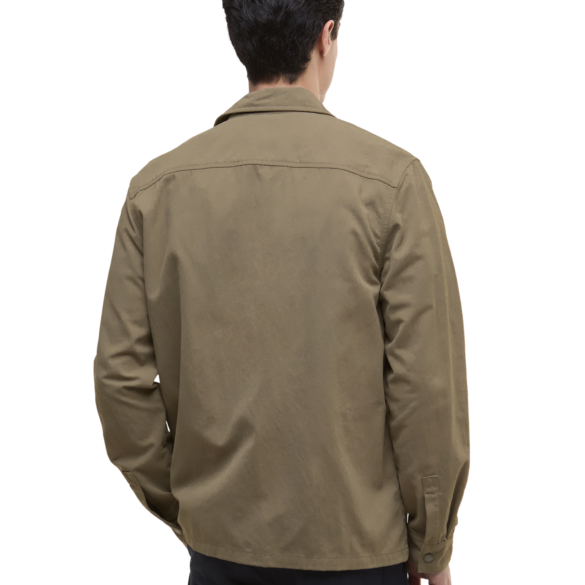 Mens Barbour International Brindle Maze Peached Zip Overshirt