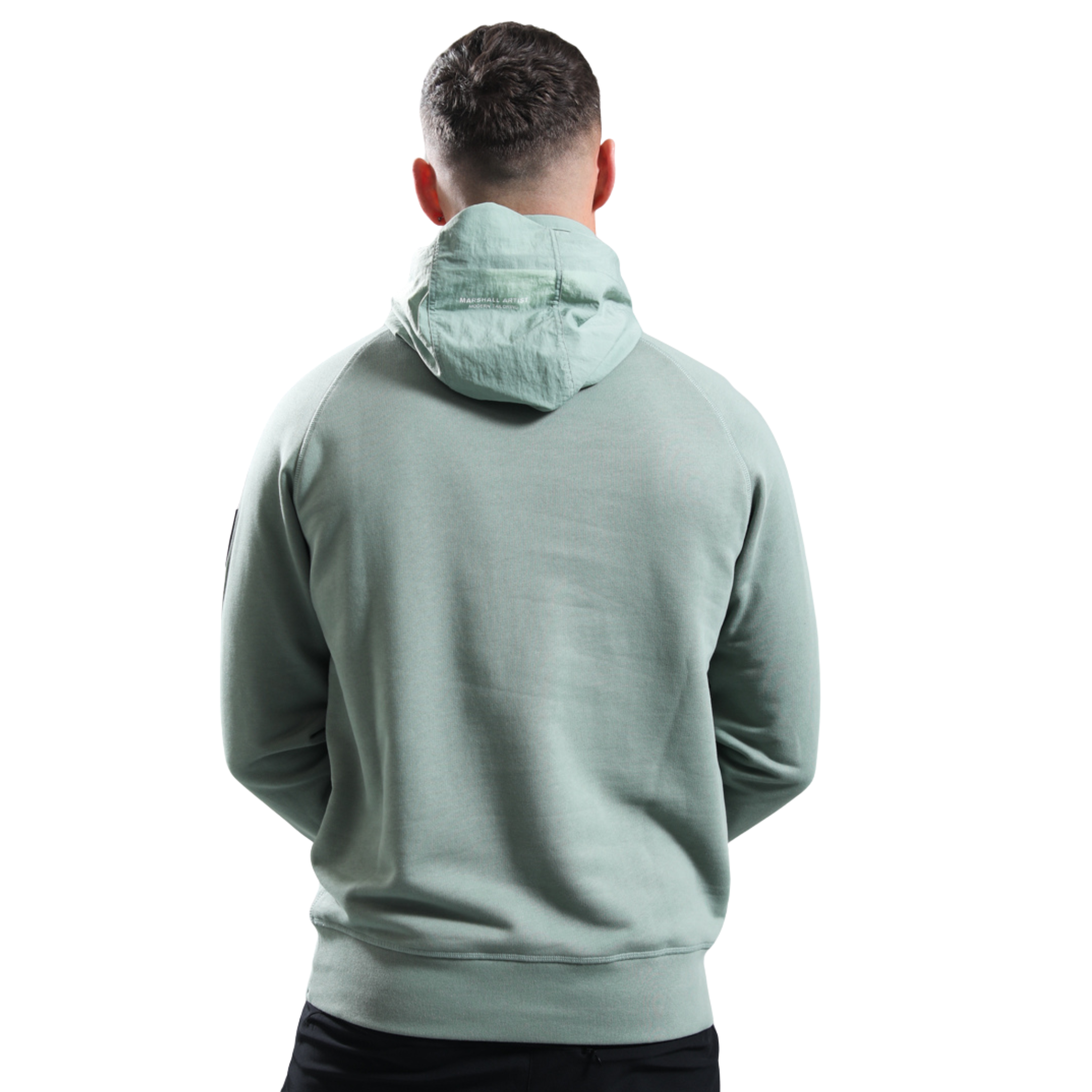 Mens Marshall Artist Sage Stanford 1/4 Zip Hoodie
