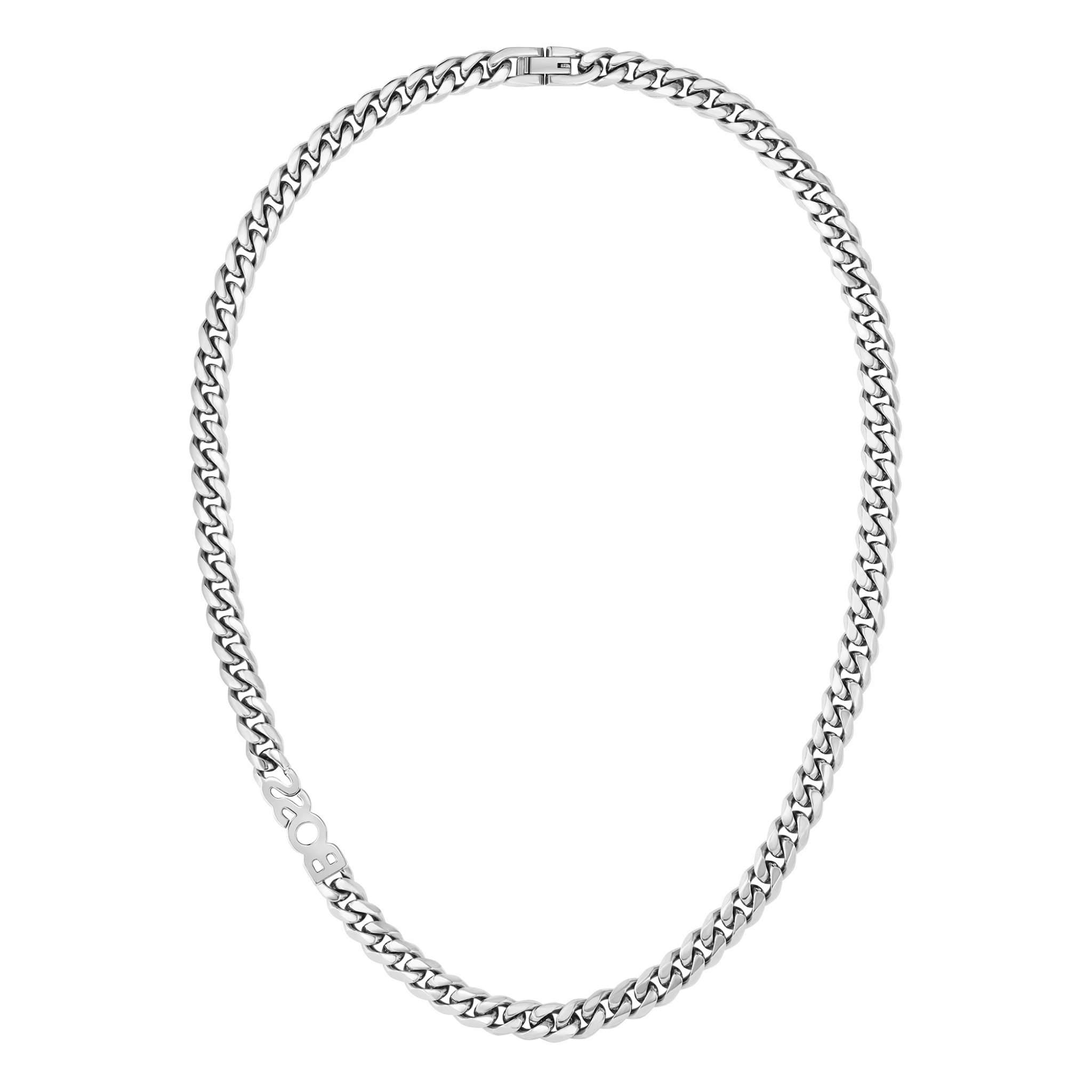 Mens BOSS Stainless Steel Kassy Logo Necklace