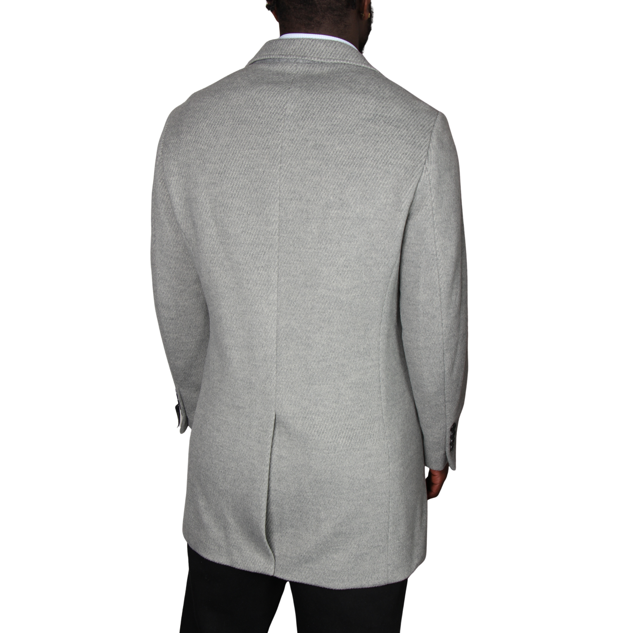 Mens SEINSE Perla Grey Tailored Overcoat