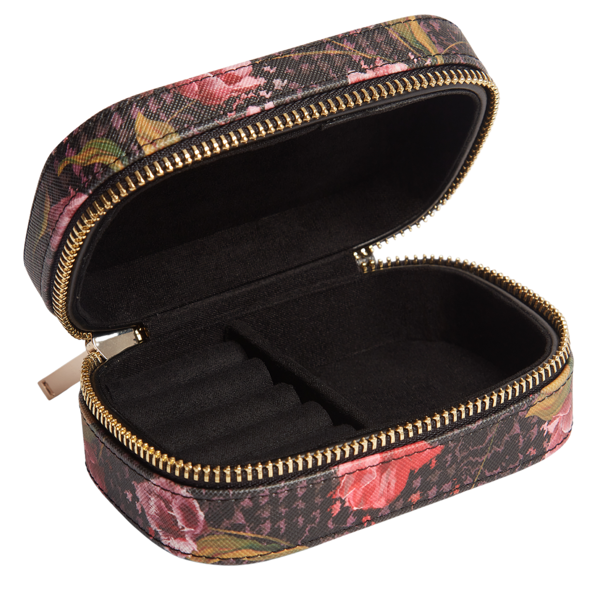 Womens Ted Baker Black Tulisa Printed Small Jewellery Case