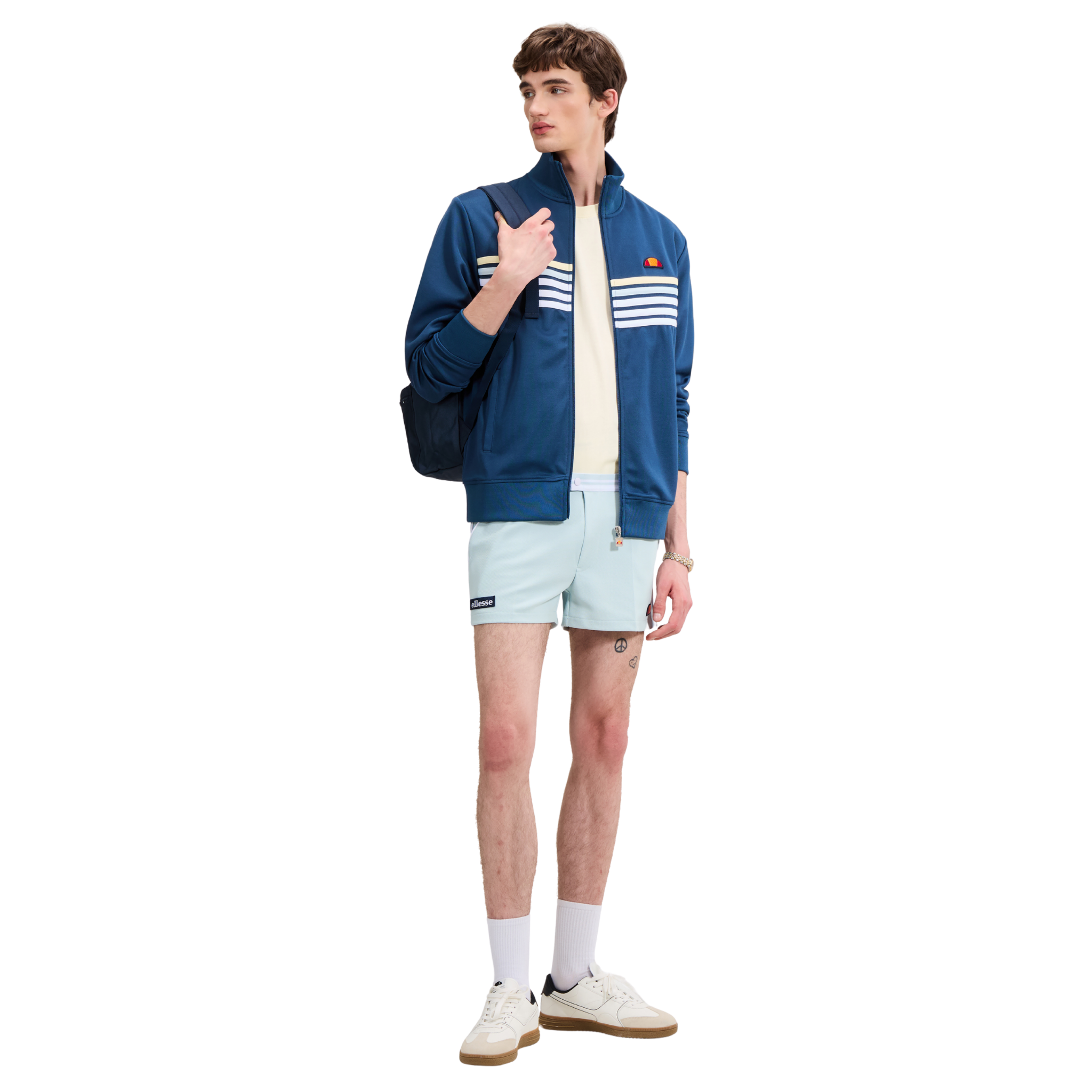 Mens Ellesse Blue/White Vicenza Track Jacket