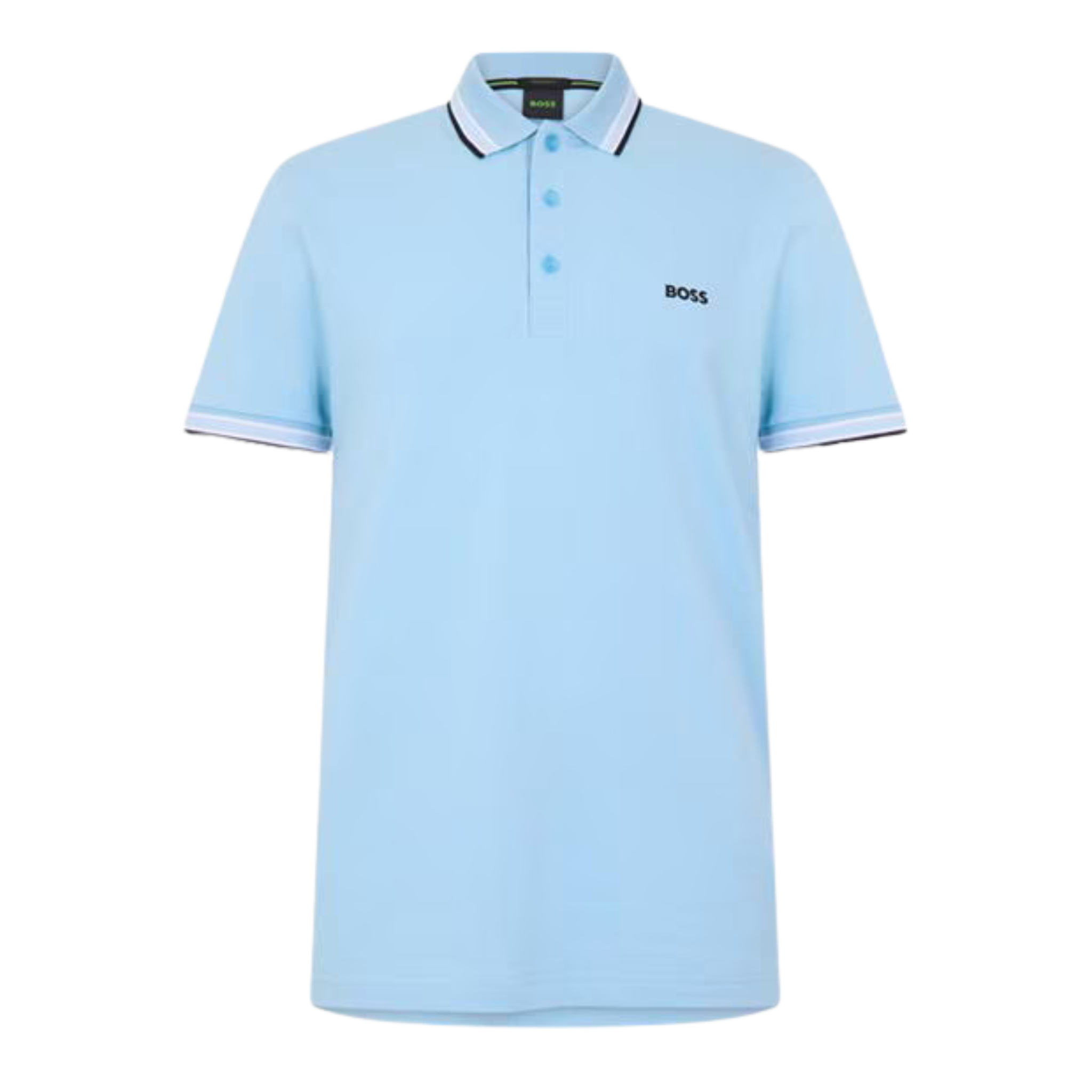 Mens BOSS Light Blue Paddy Regular Fit S/s Polo Shirt
