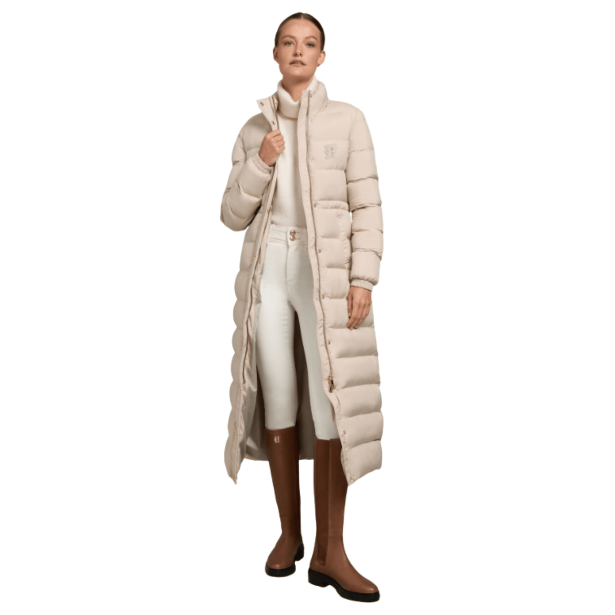 Womens Holland Cooper Putty Milton Longline Padded Coat
