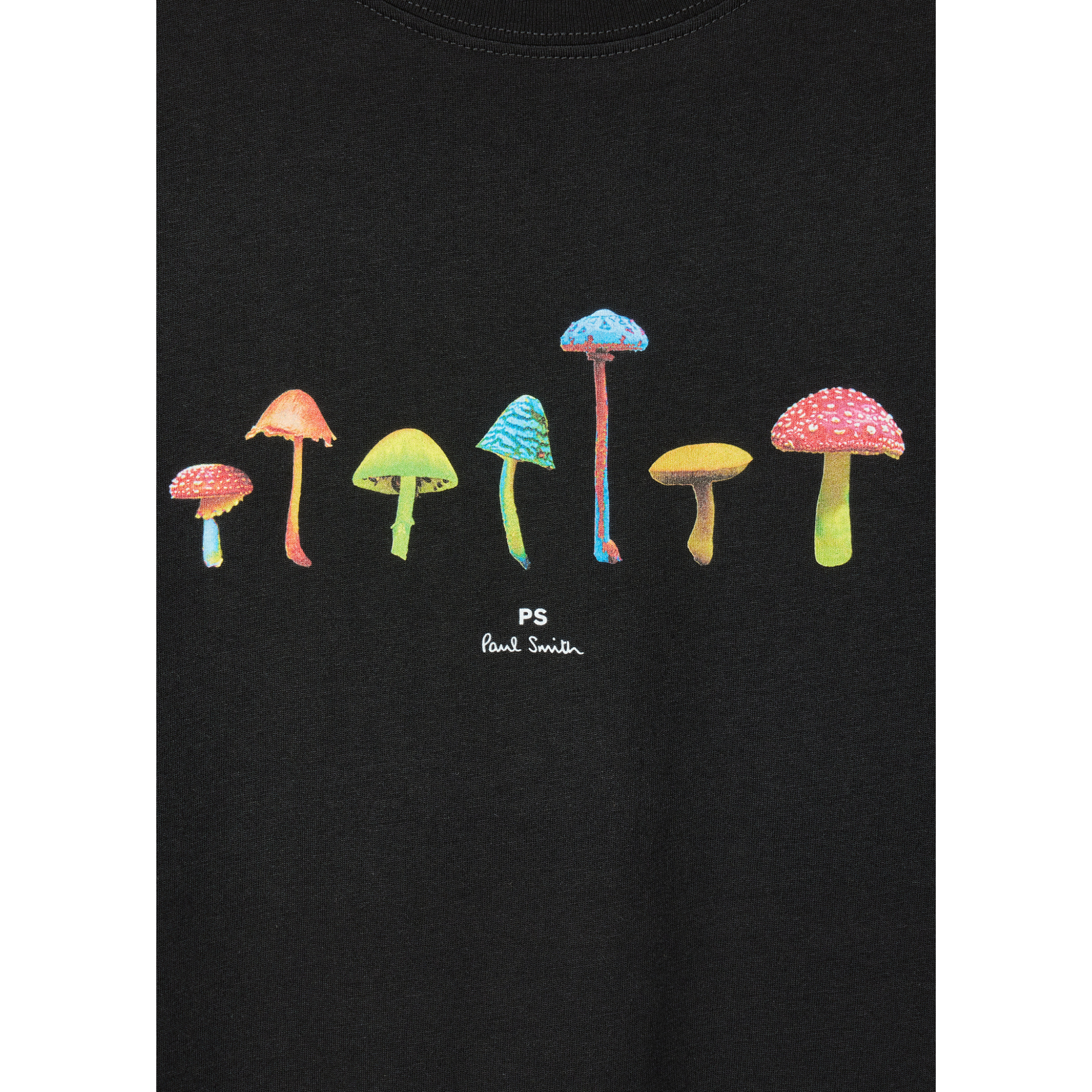 Mens Paul Smith Black Mushrooms S/s T Shirt
