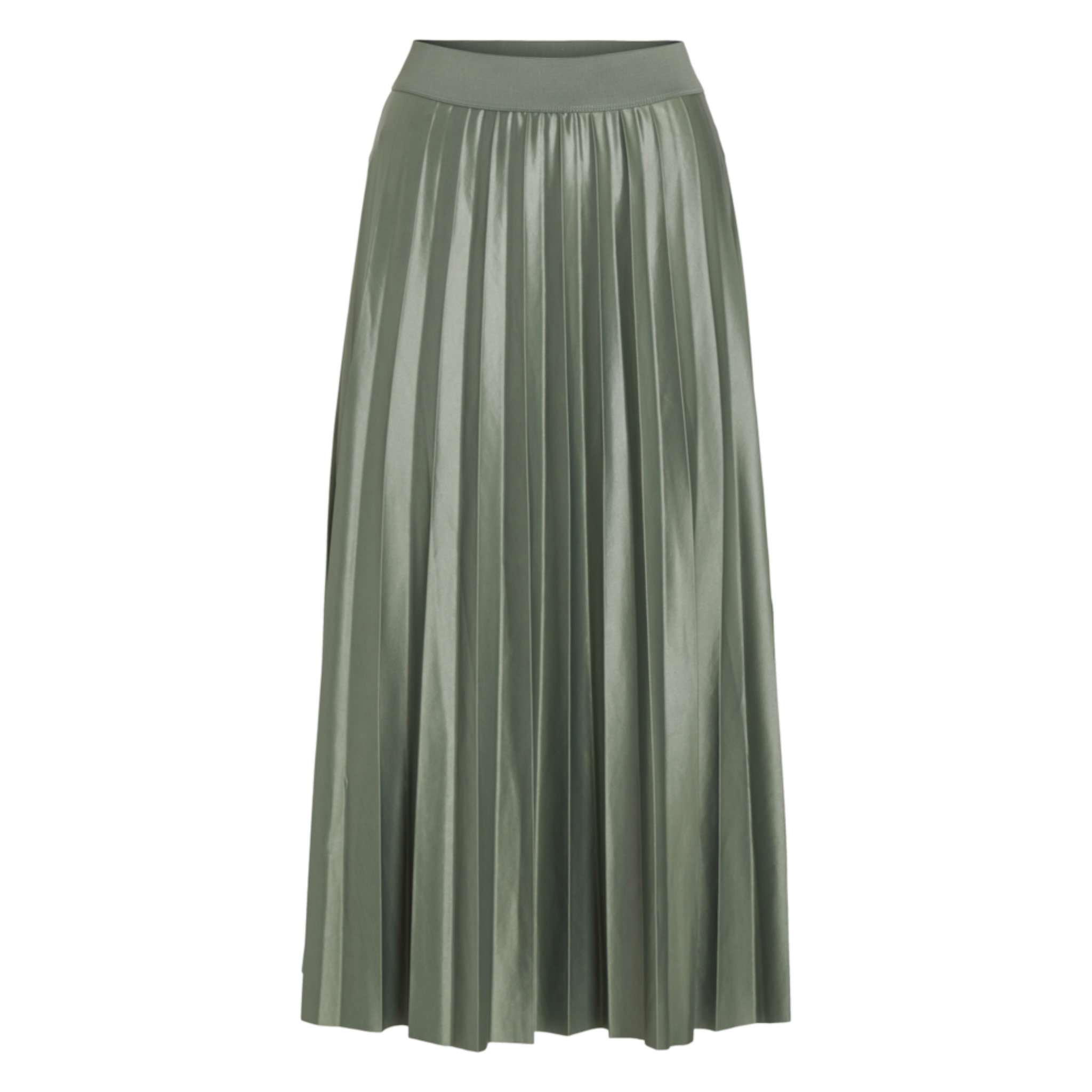 Womens Vila Laurel Wreath Vinitban Pleated Midi Skirt