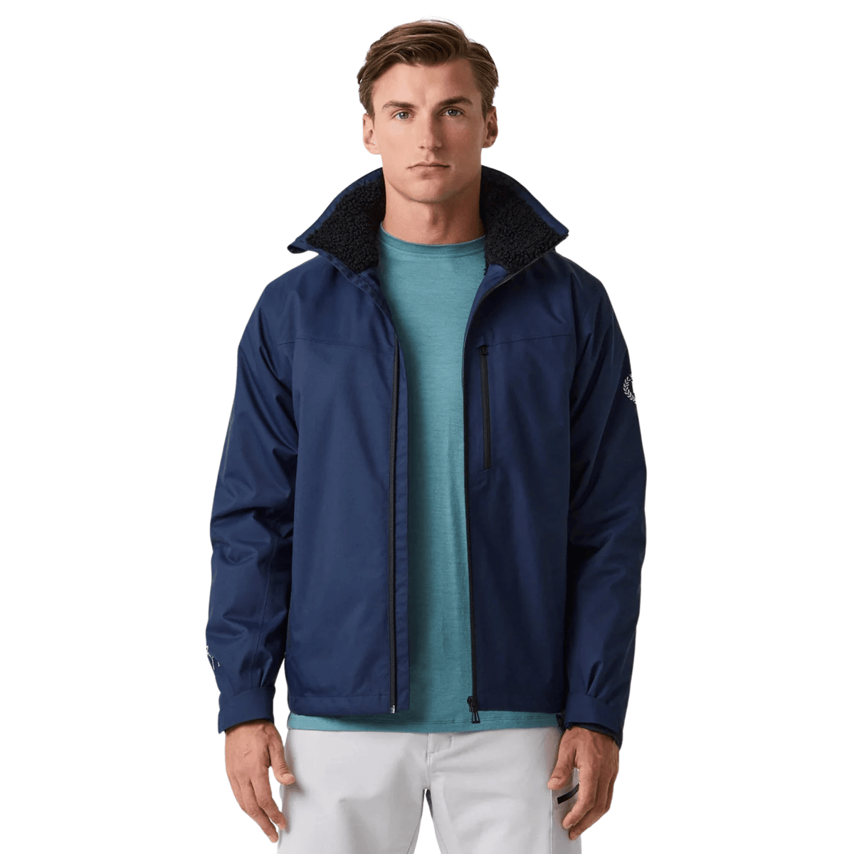 Mens Henri Lloyd Navy Polar Breeze Hooded Jacket
