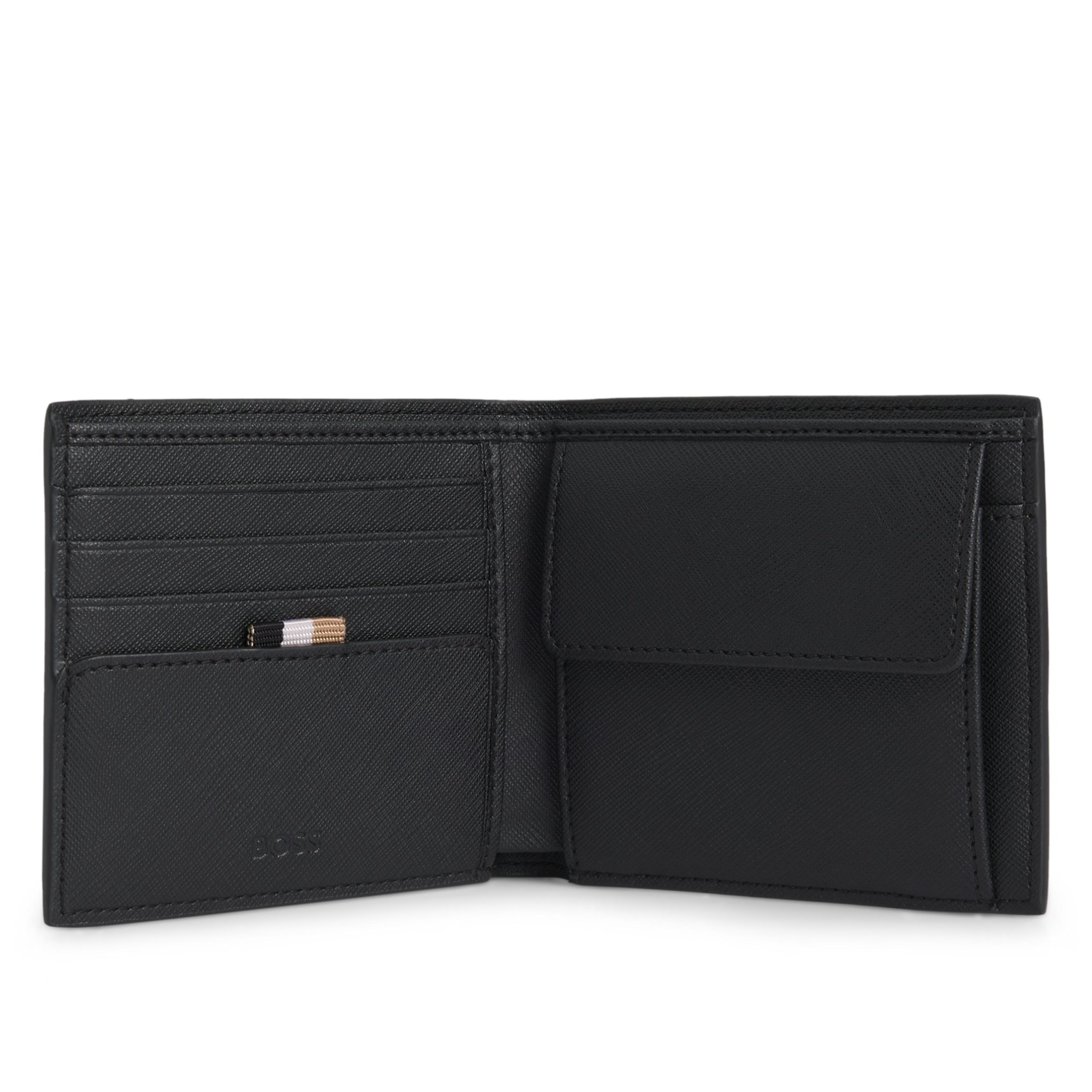 Mens BOSS Black Zair_4CC Coin Wallet