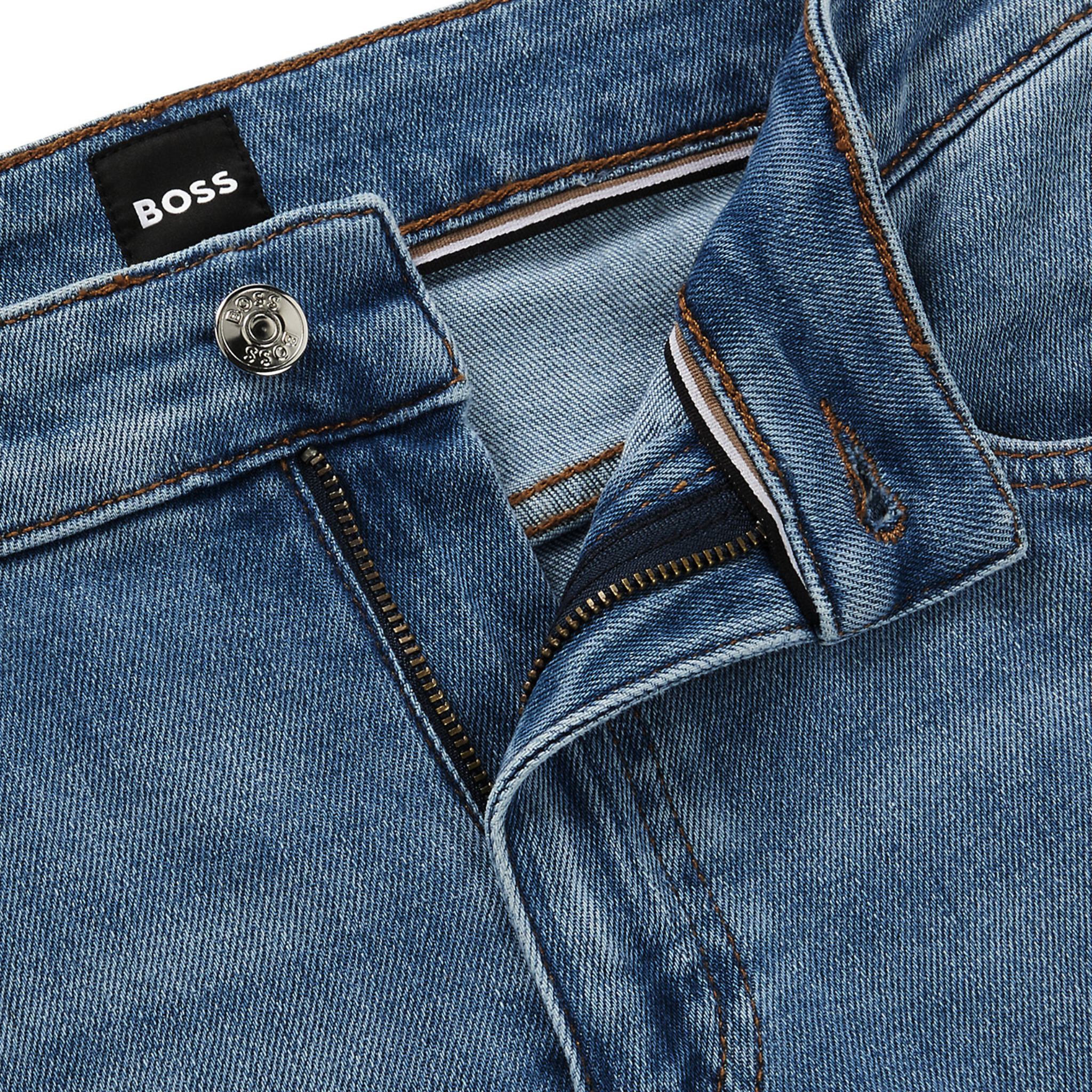 Mens BOSS Bright Blue H-Delaware Slim Fit Jeans