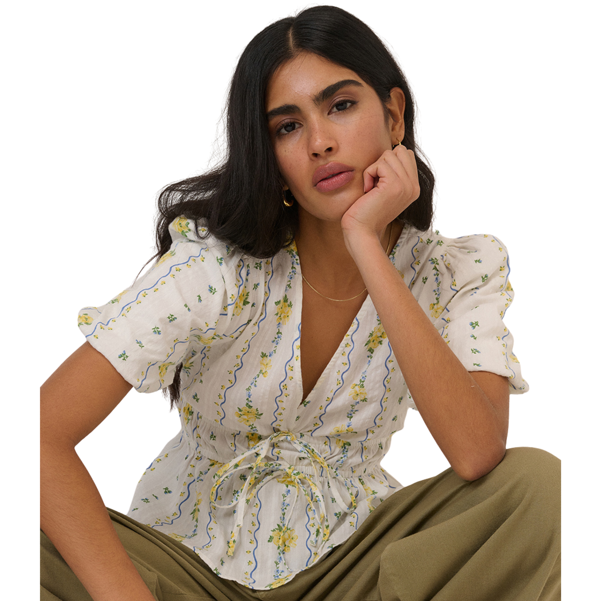 Womens Nobody's Child White Cordelia Top