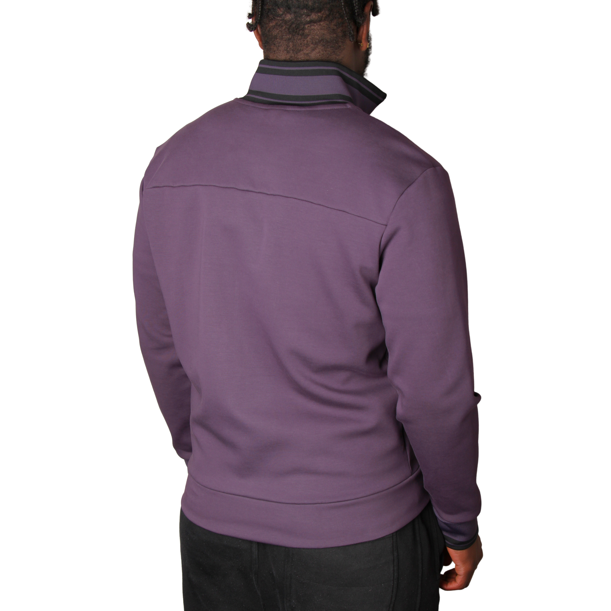 Mens BOSS Medium Purple FZ Zone Zip Through Sweatshirt
