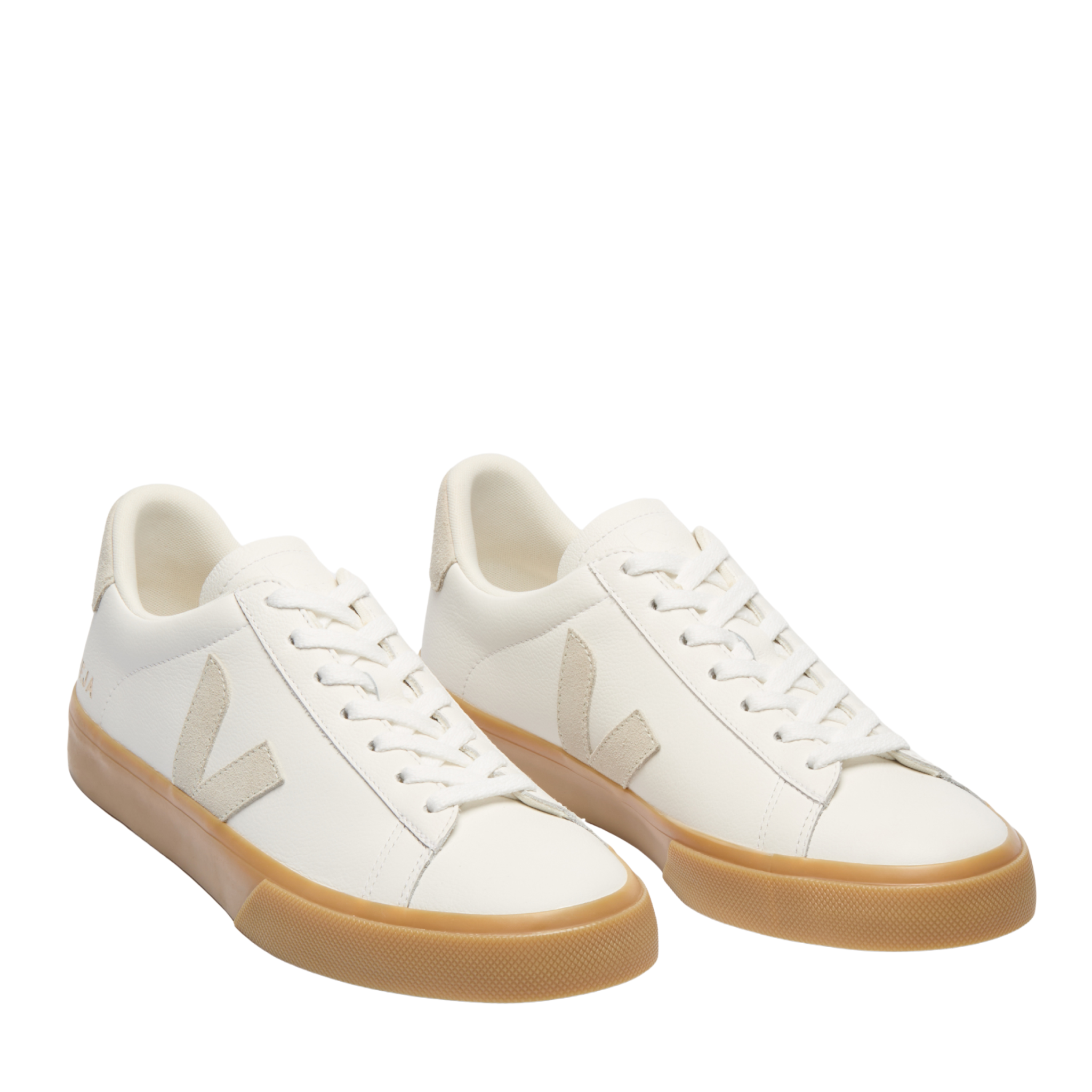 Womens VEJA Extra White/Natural/Natural Campo Leather Trainers