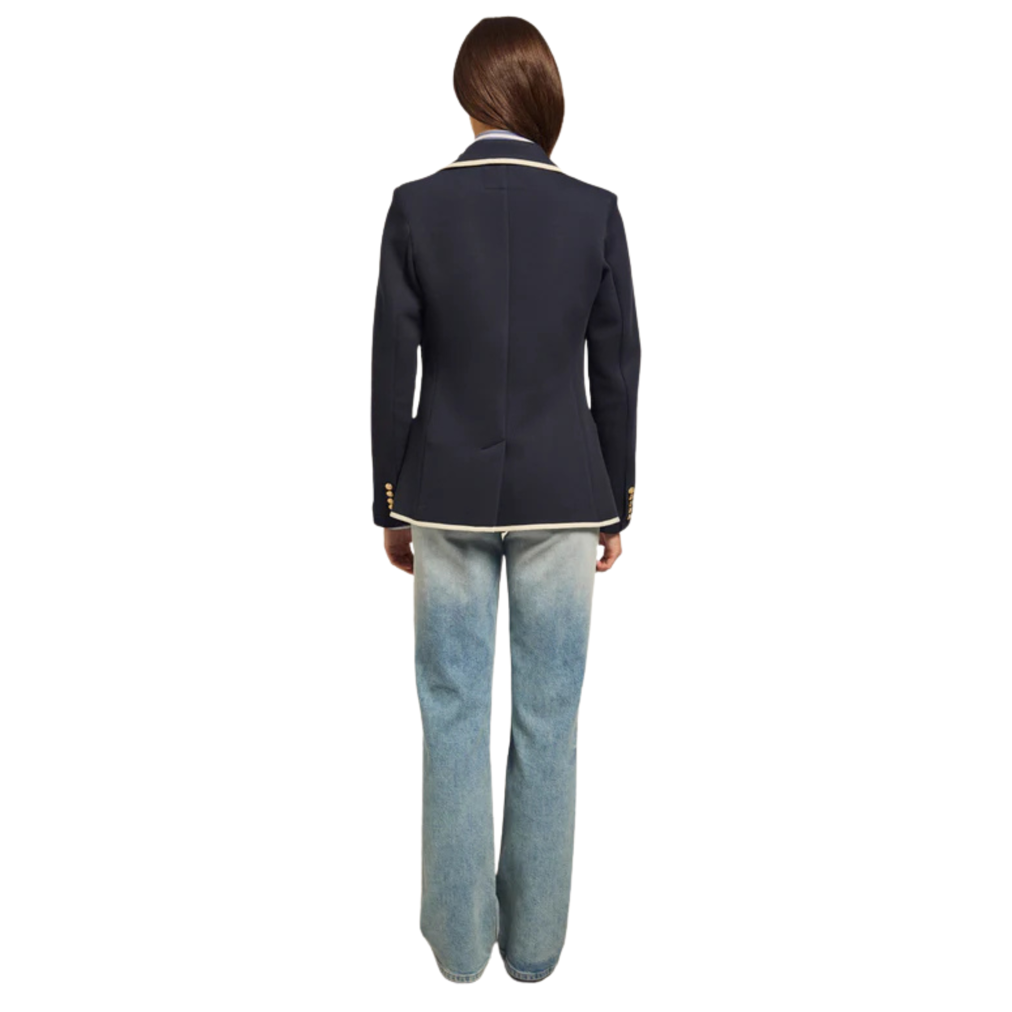 Womens Holland Cooper Ink Navy Henley Blazer