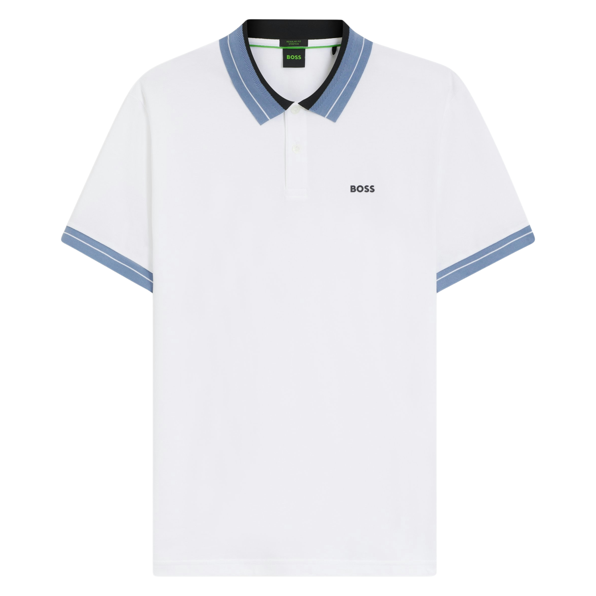 Mens BOSS White PL_Member S/s Polo Shirt