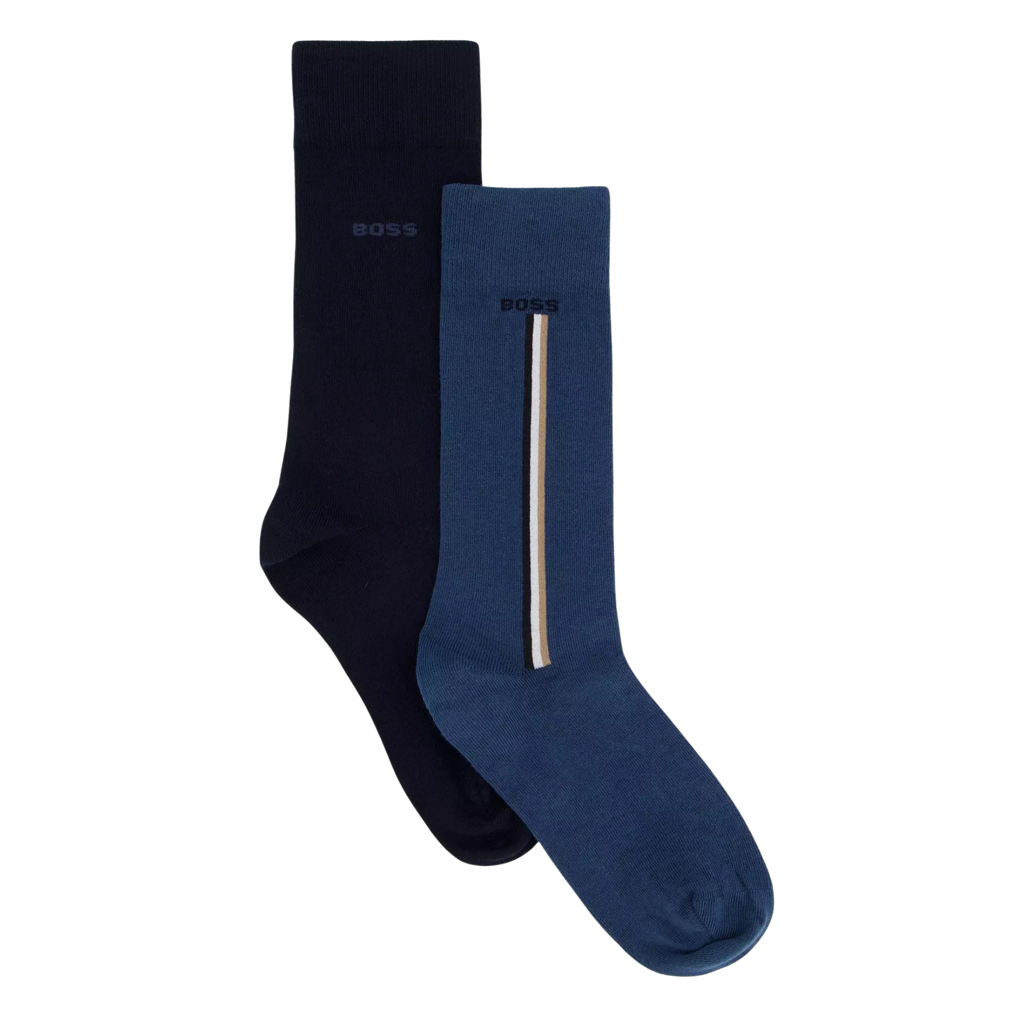 Mens BOSS Blue Assorted 2PK RS Iconic Socks