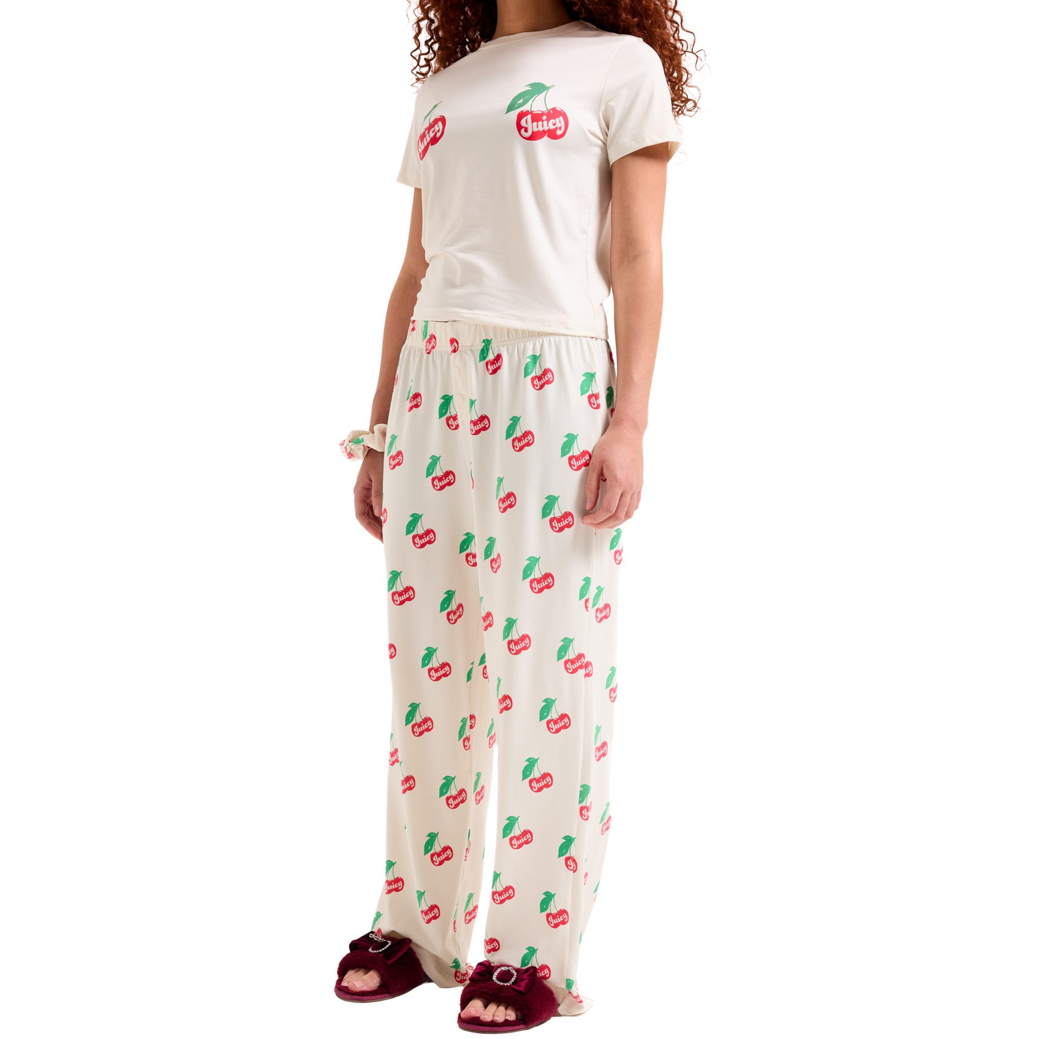 Womens Juicy Couture Sugar Swizzle Cherry S/s Pyjama Set