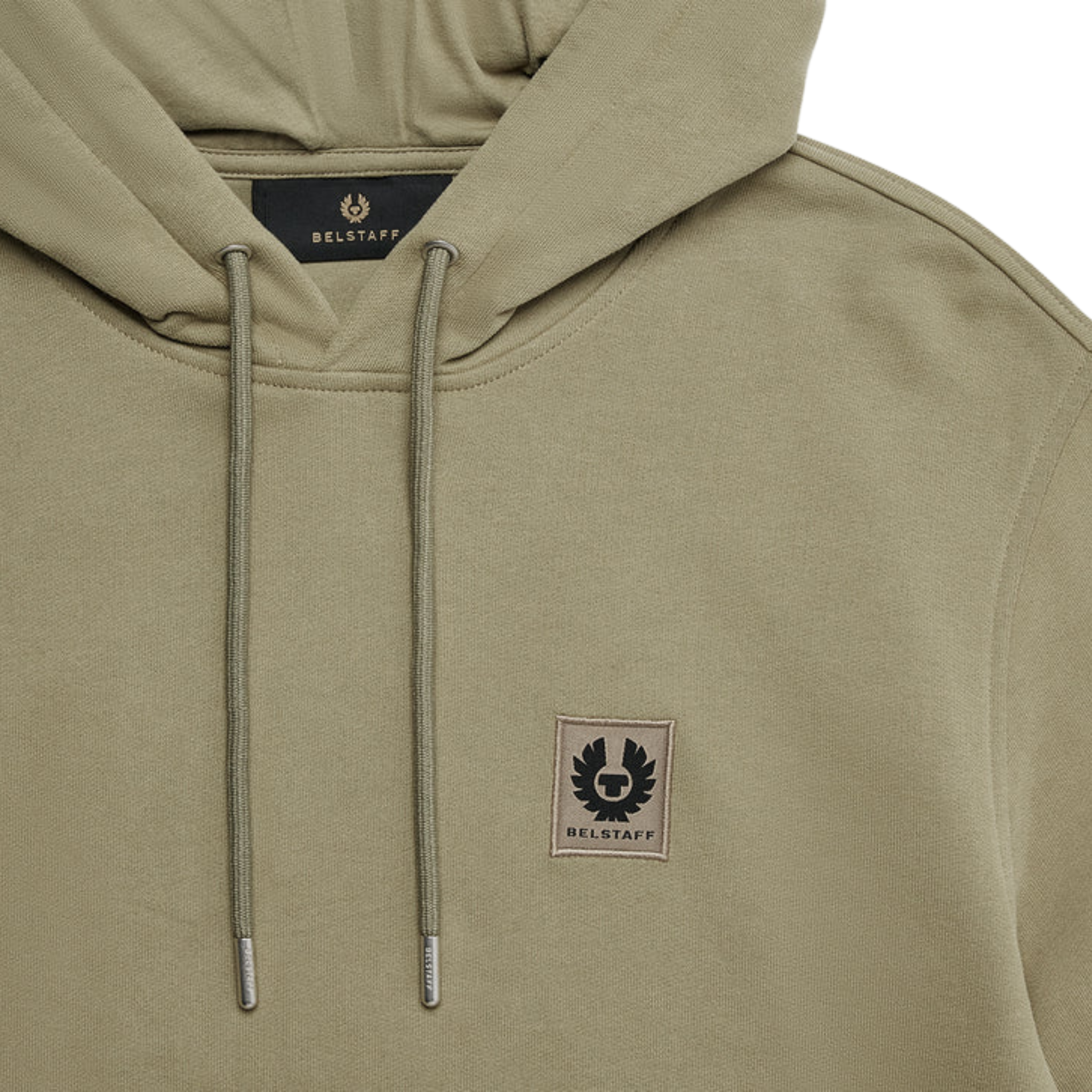 Mens Belstaff Fatigue Green Branded Hoodie