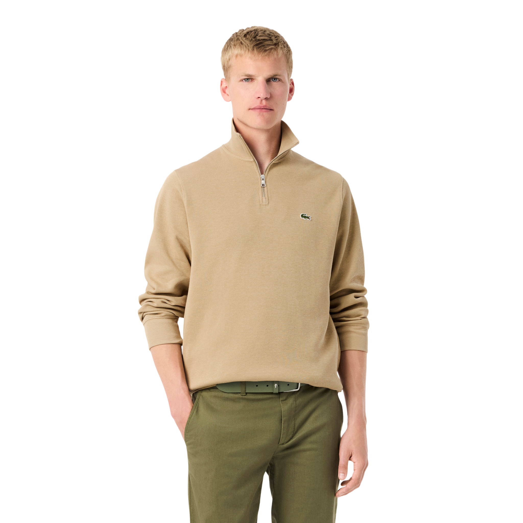 Mens Lacoste Viennese Half Zip Sweatshirt