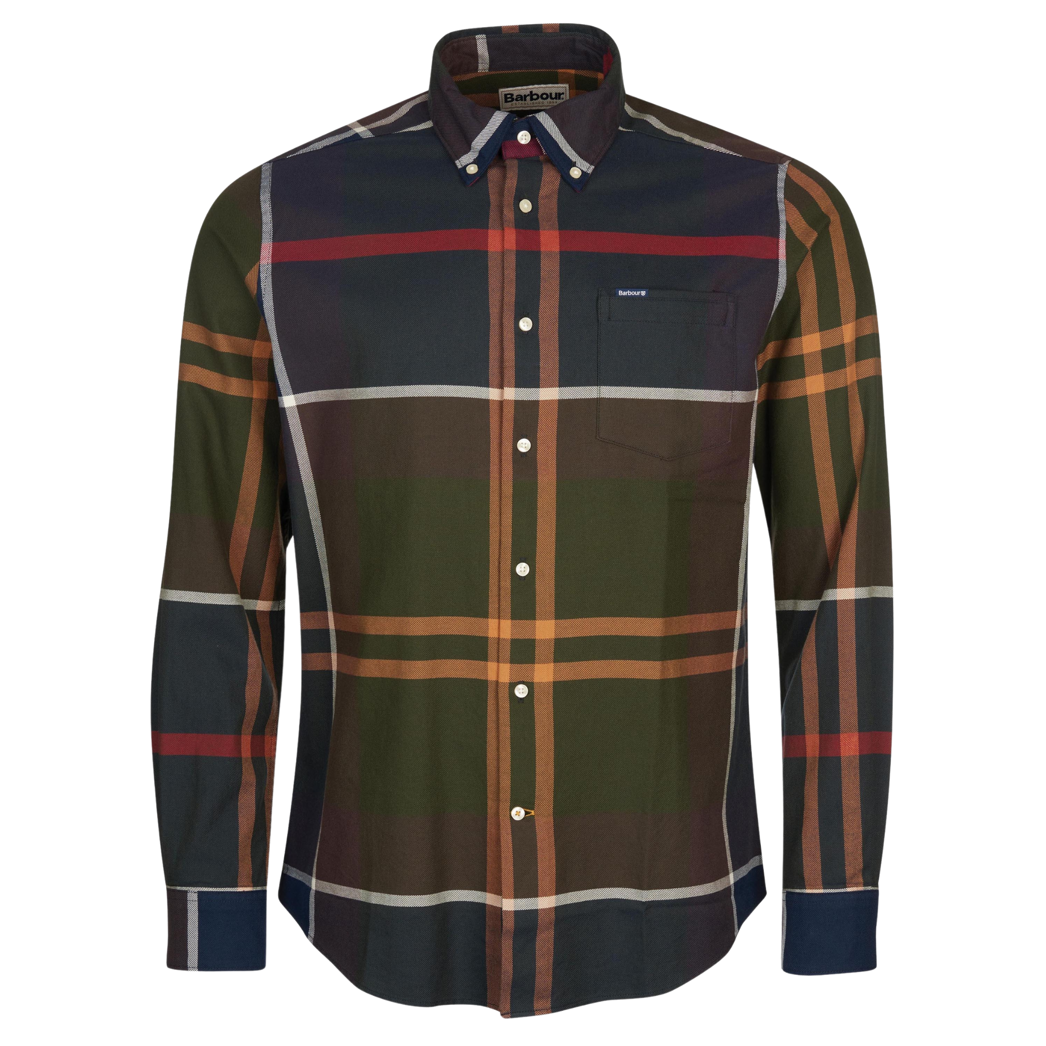Mens Barbour Classic Tartan Dunoon Tailored L/s Shirt