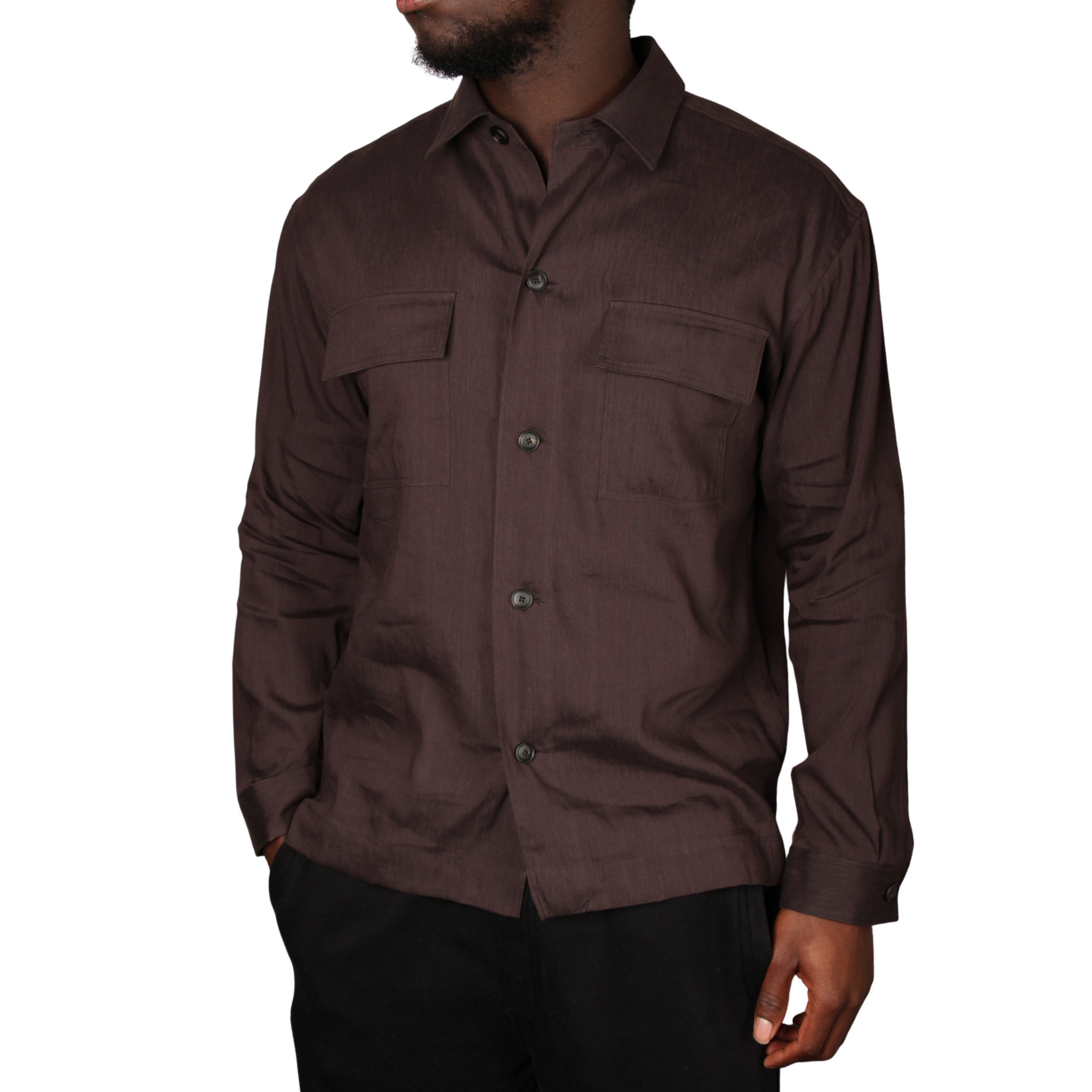 Mens BOSS Dark Brown P-CAI-K-2P-261 Overshirt