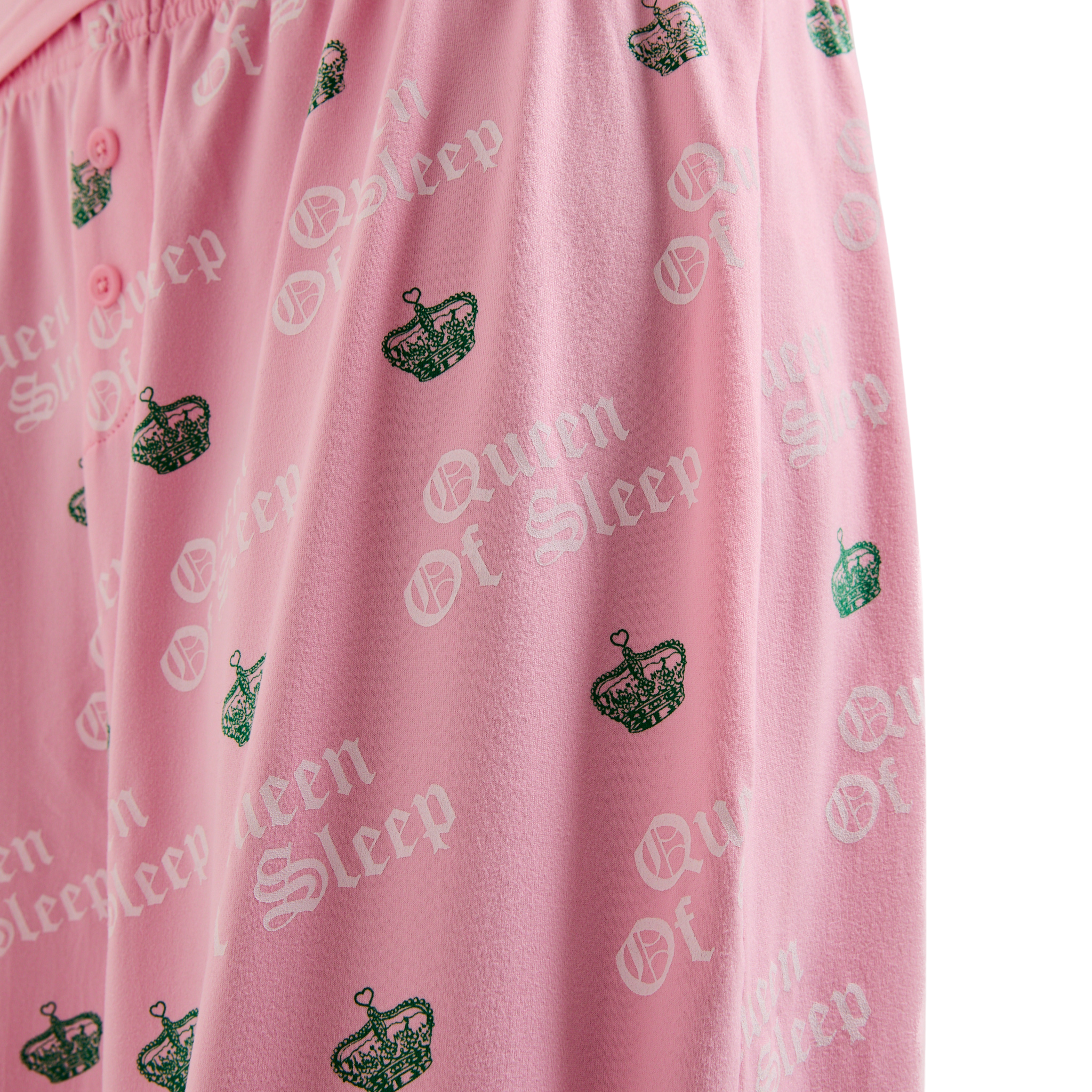 Womens Juicy Couture Pink Queen Of Sleep L/s Pyjama Set