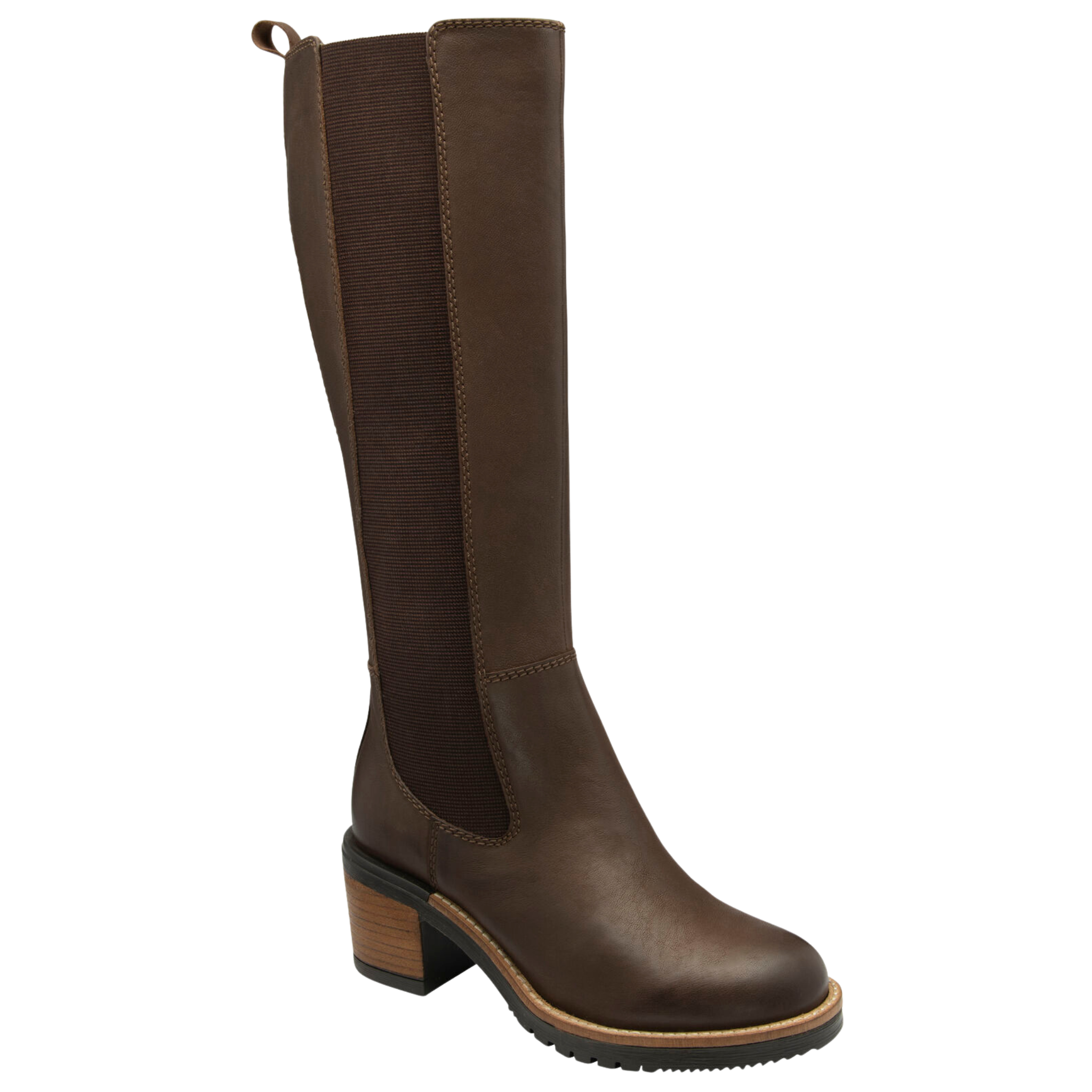 Womens Ravel Brown Leather Forth Knee High Boots