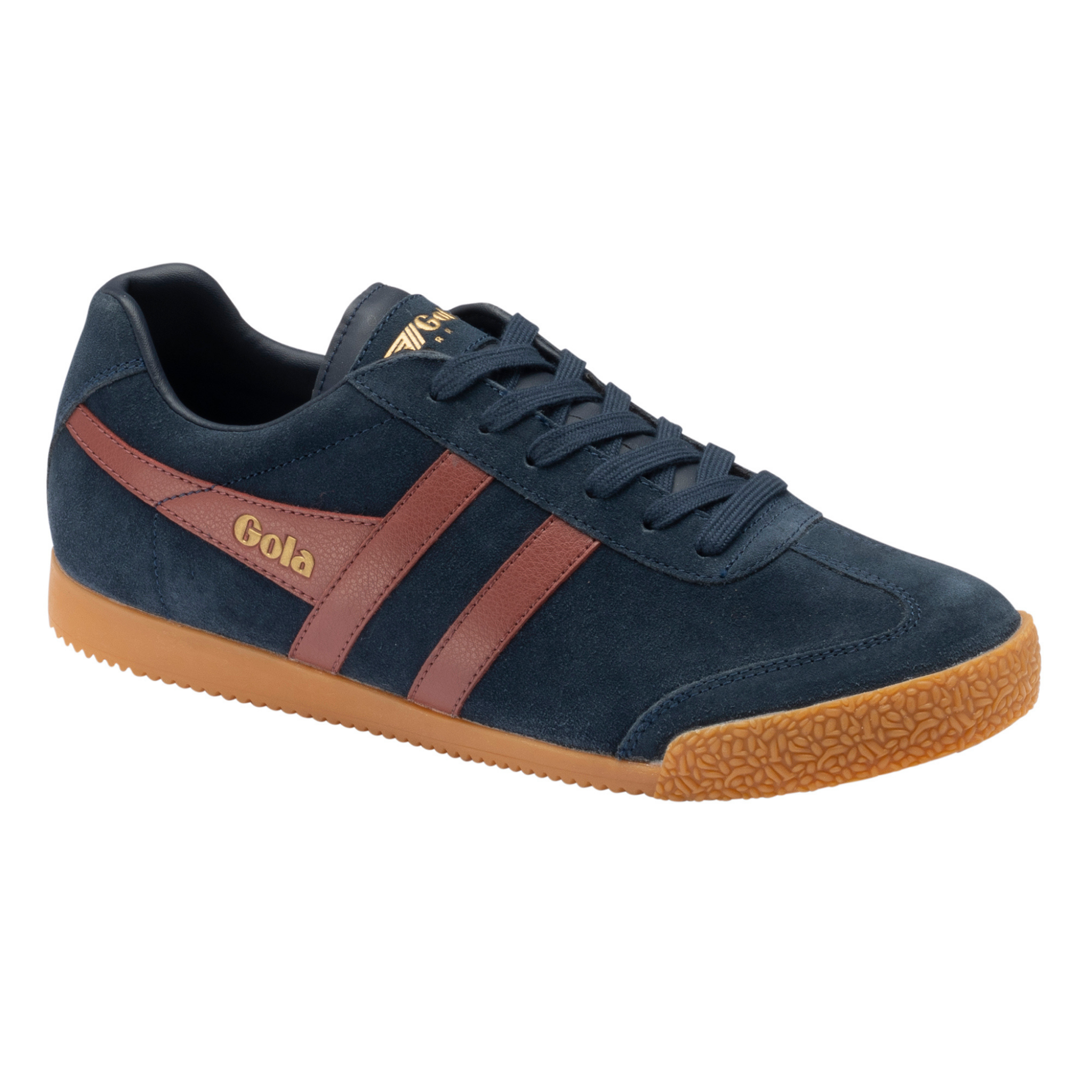Mens Gola Navy/Red/Ochre Harrier Trainers