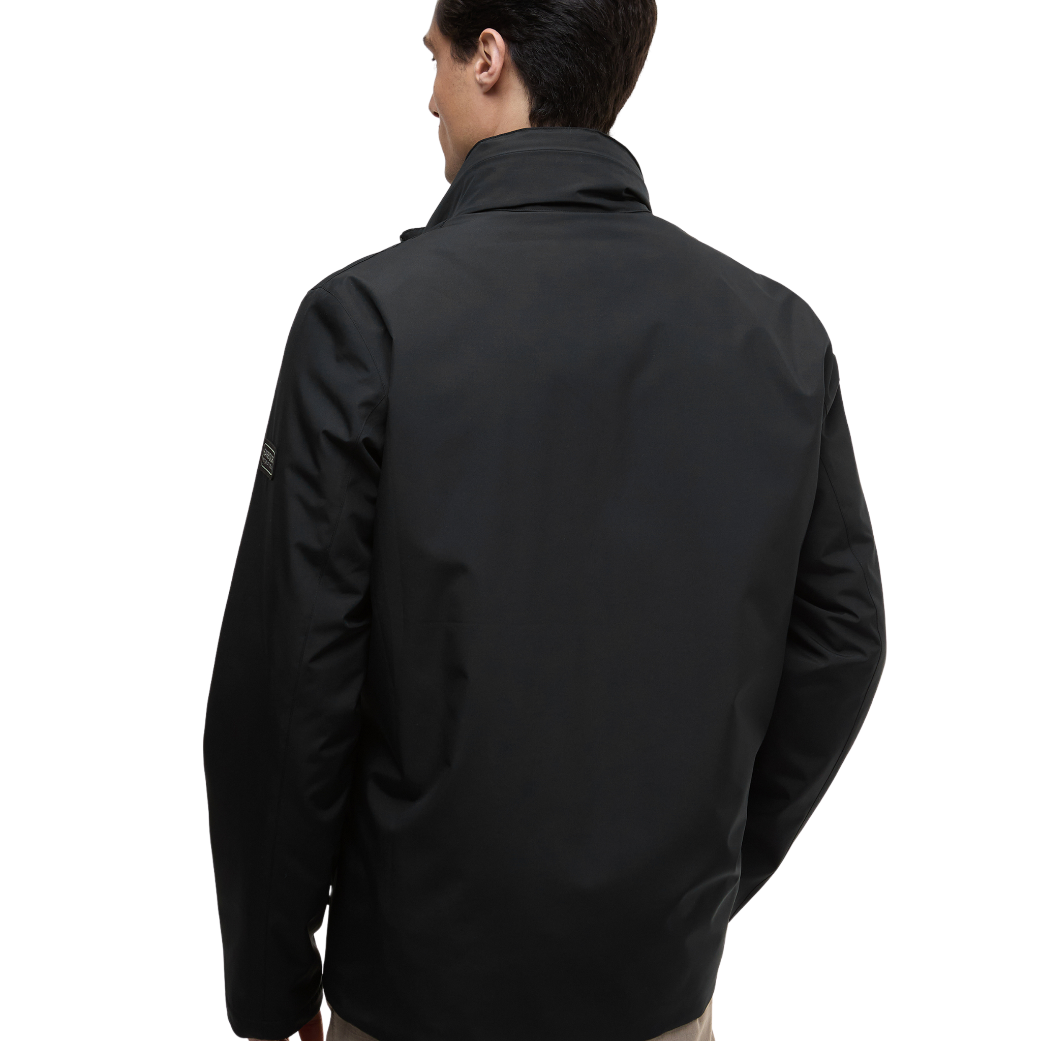 Mens Barbour International Black Alver Showerproof Jacket