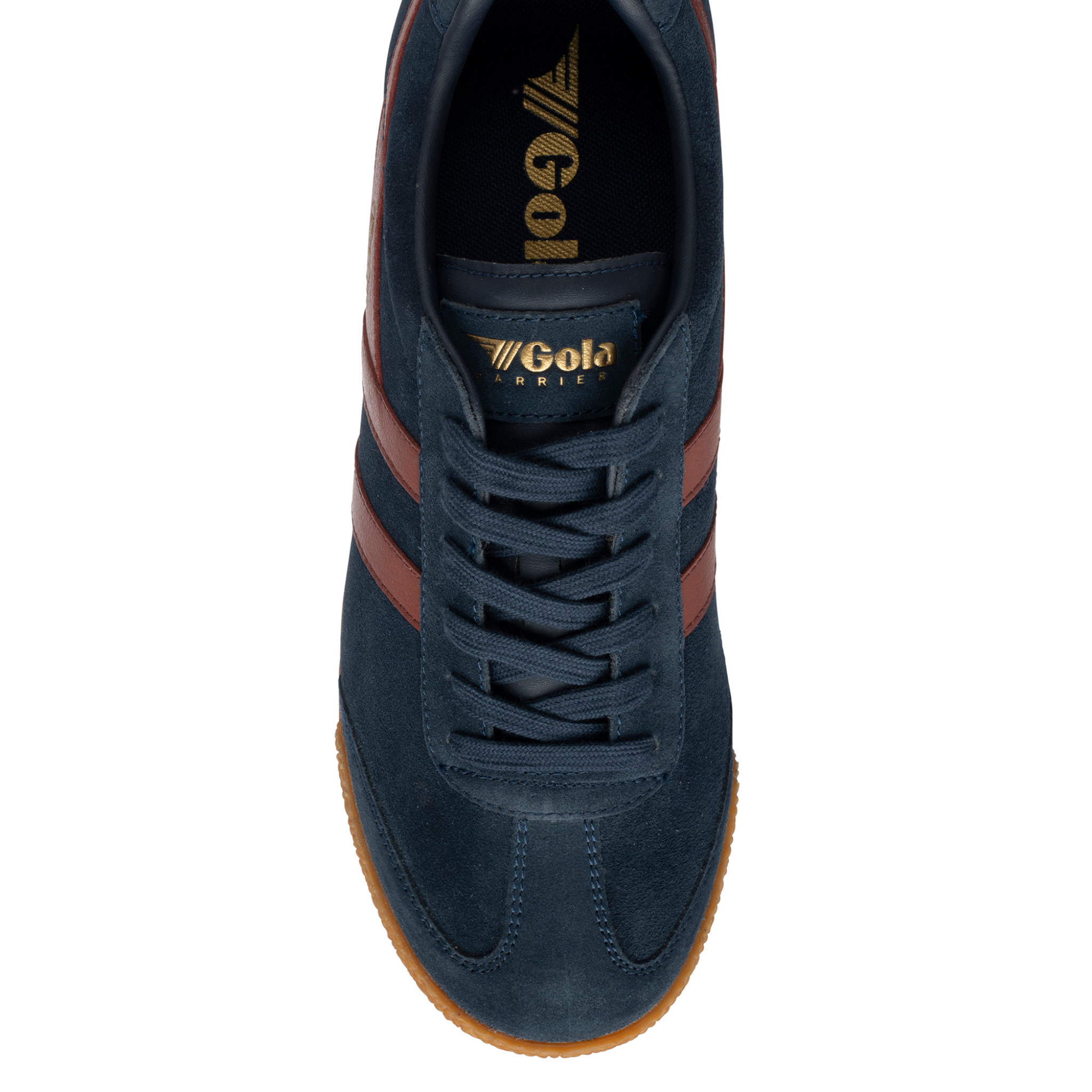 Mens Gola Navy/Red/Ochre Harrier Trainers