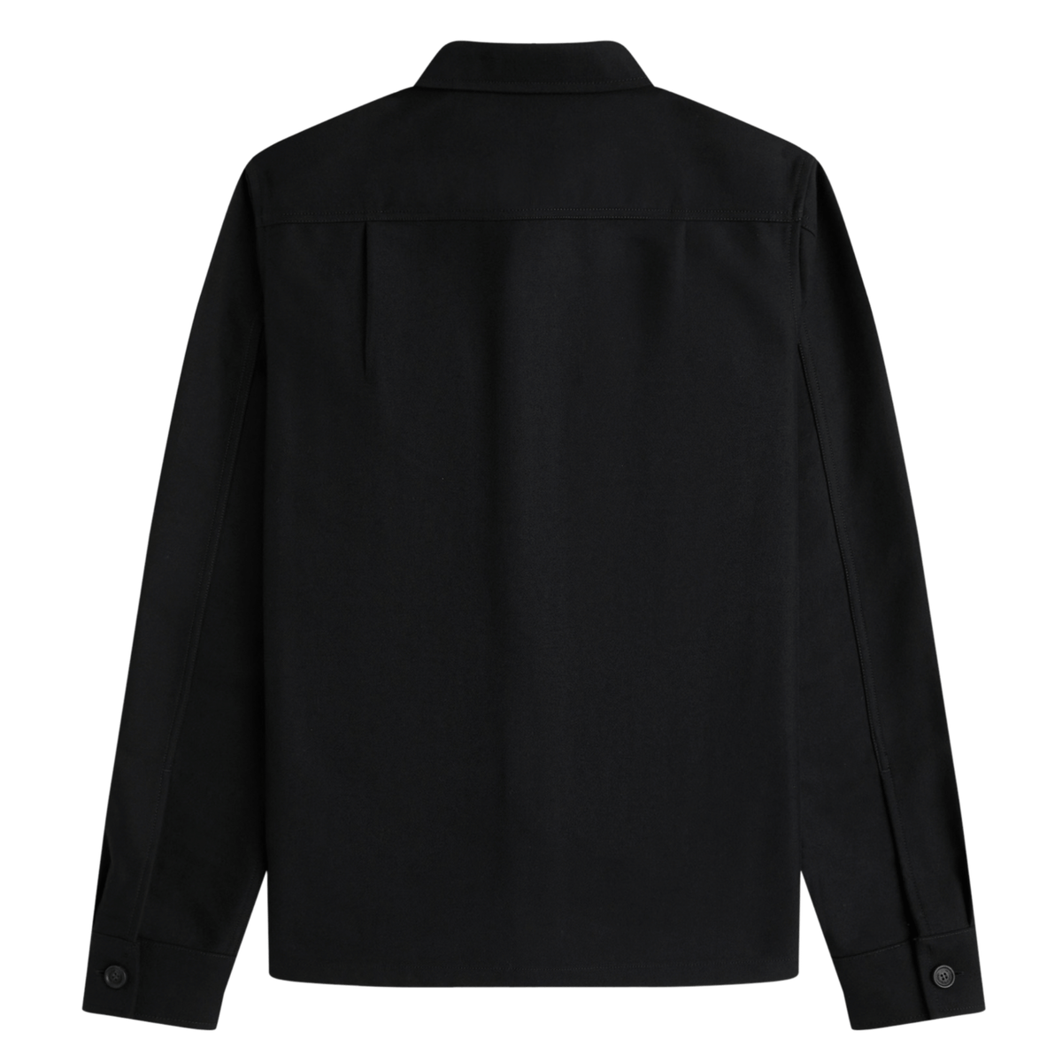 Mens Fred Perry Navy Brushed Twill Overshirt