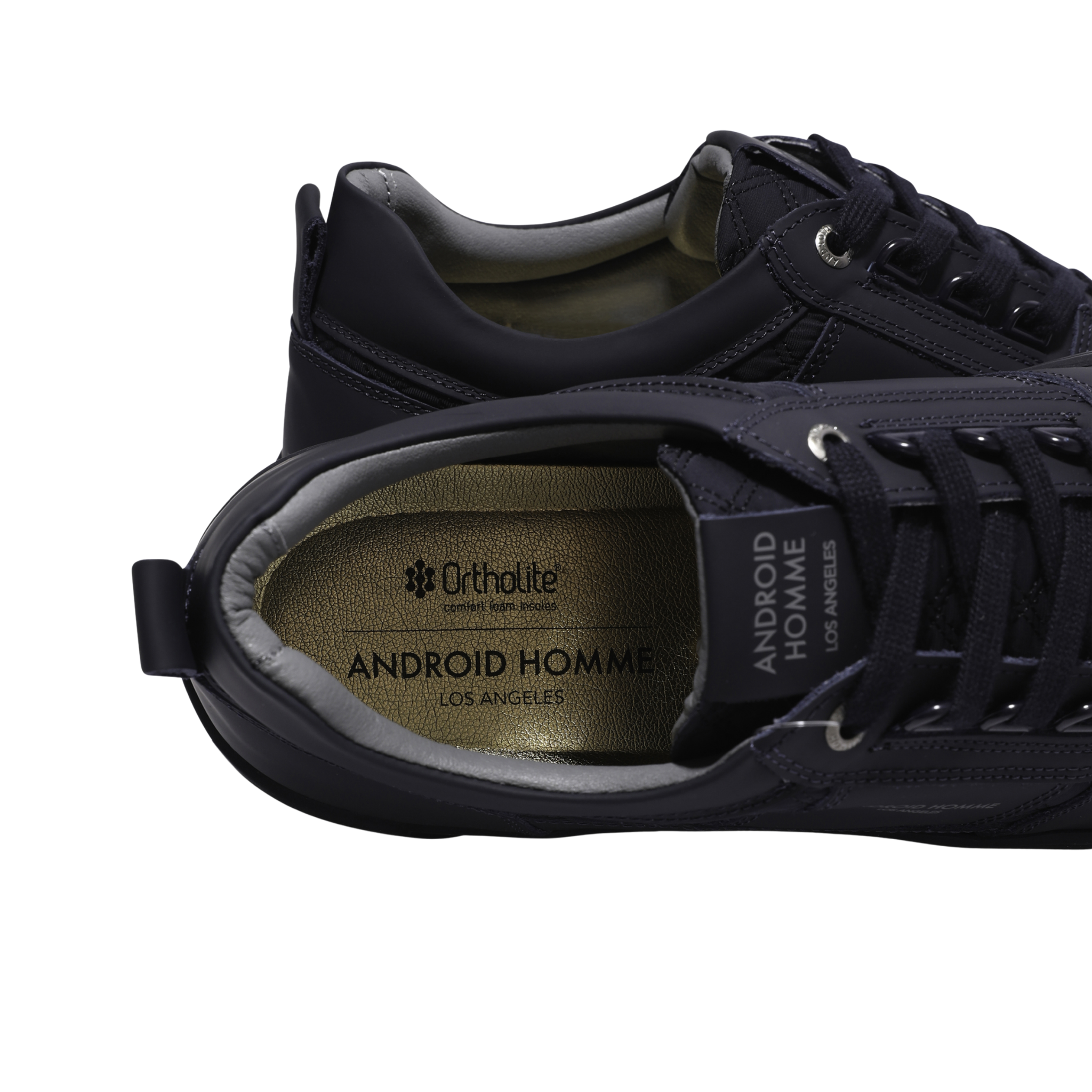 Mens Android Homme Ink Point Dume Low Rubber Stitch Trainers