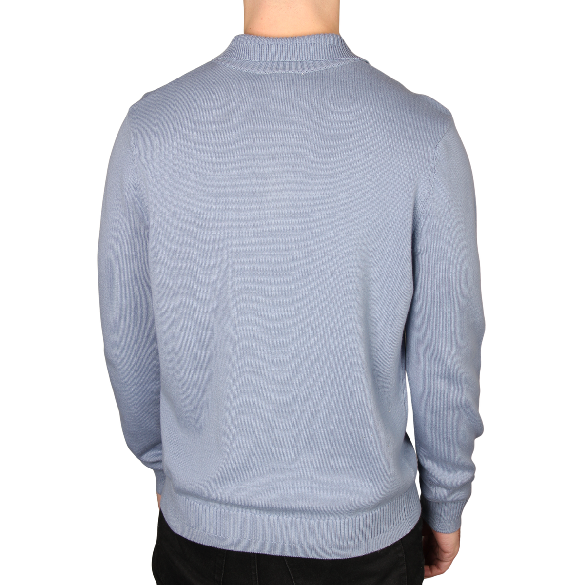 Mens Sergio Tacchini Country Blue Roberto Knitted L/s Polo