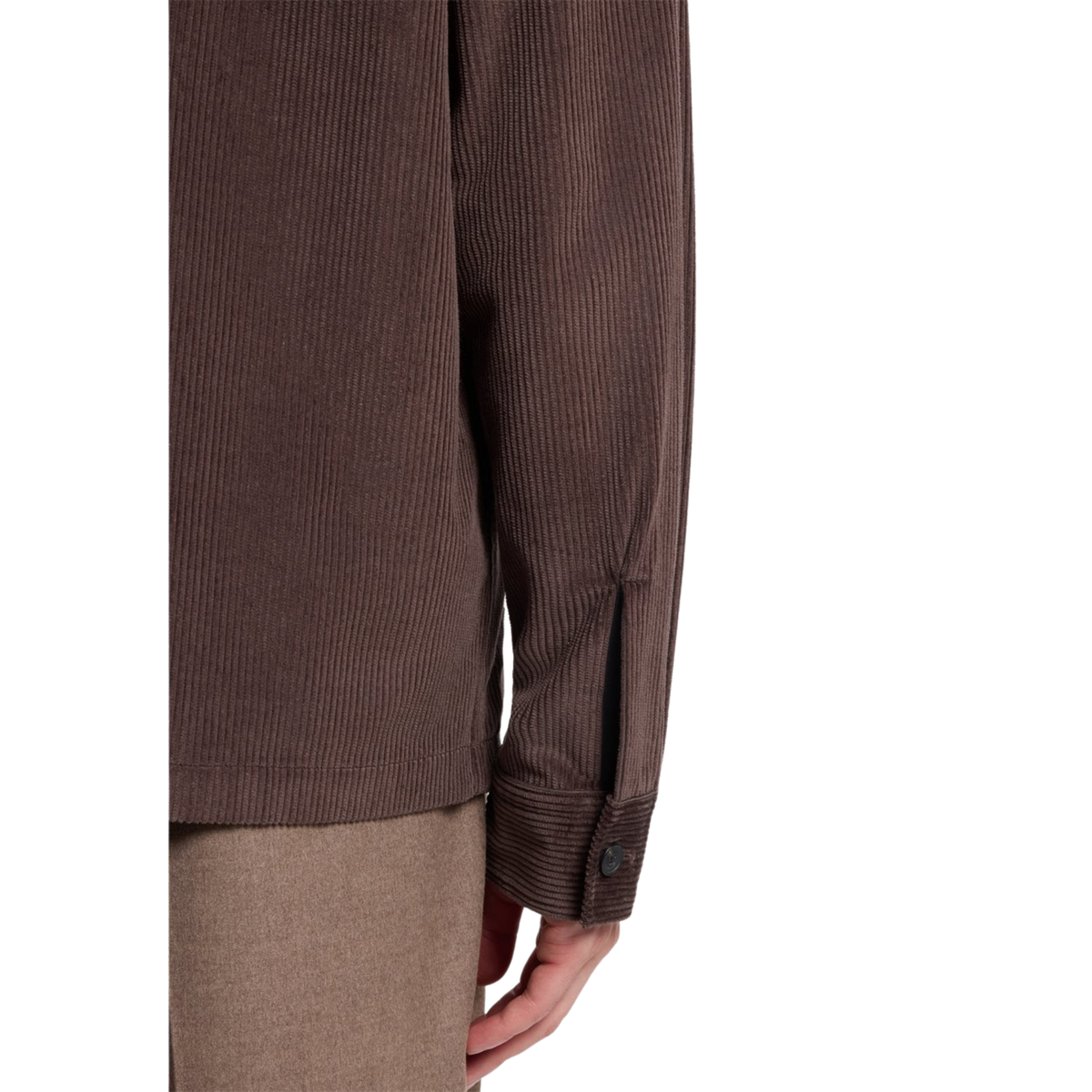 Mens HUGO Brown Overflow Ecord Overshirt