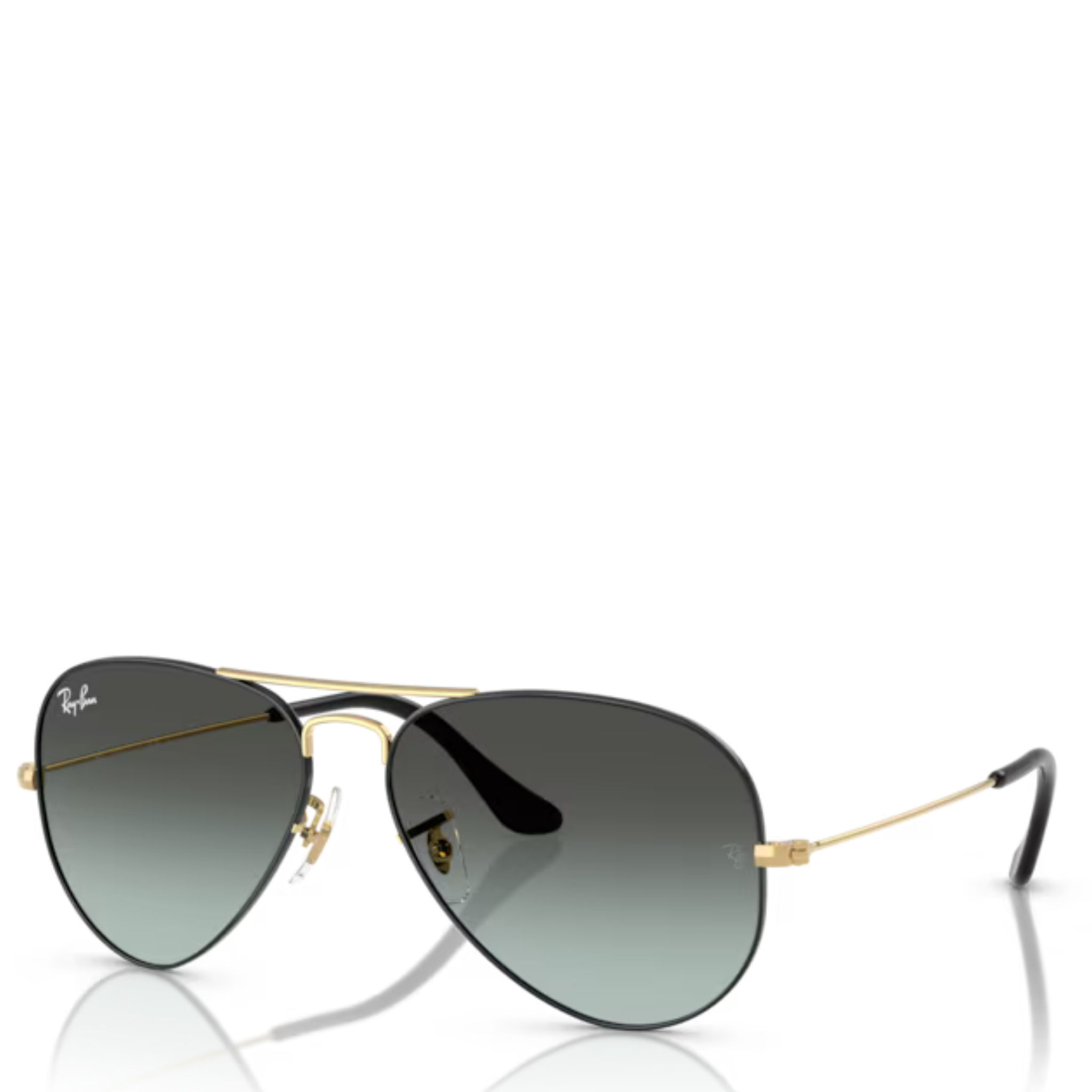 Unisex Ray-Ban 9271GK Black on Arista RB3025 Aviator Large Metal Sunglasses