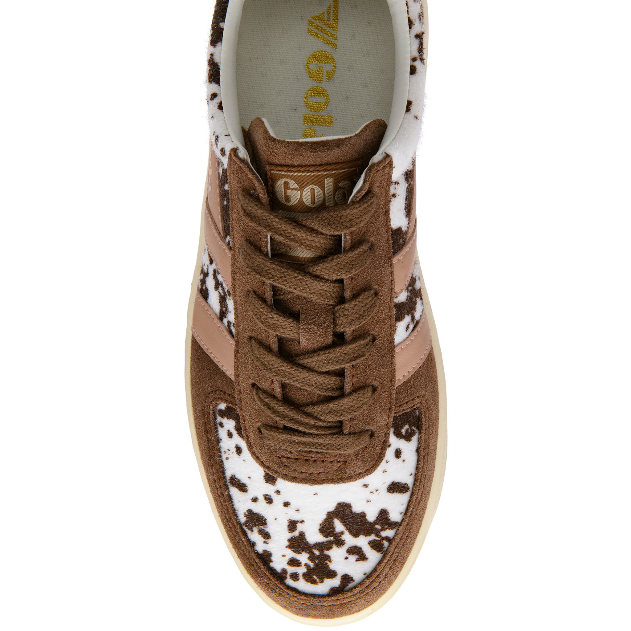 Womens Gola Dalmatian/Otter/Cameo Grandslam Savanna Trainers