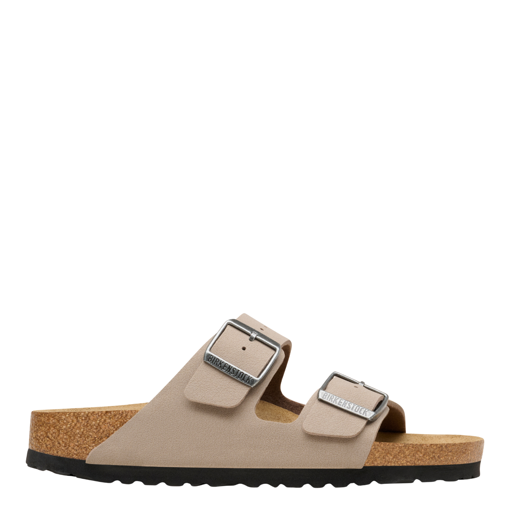 Mens Birkenstock Gray Taupe Arizona Birkibuc Sandals