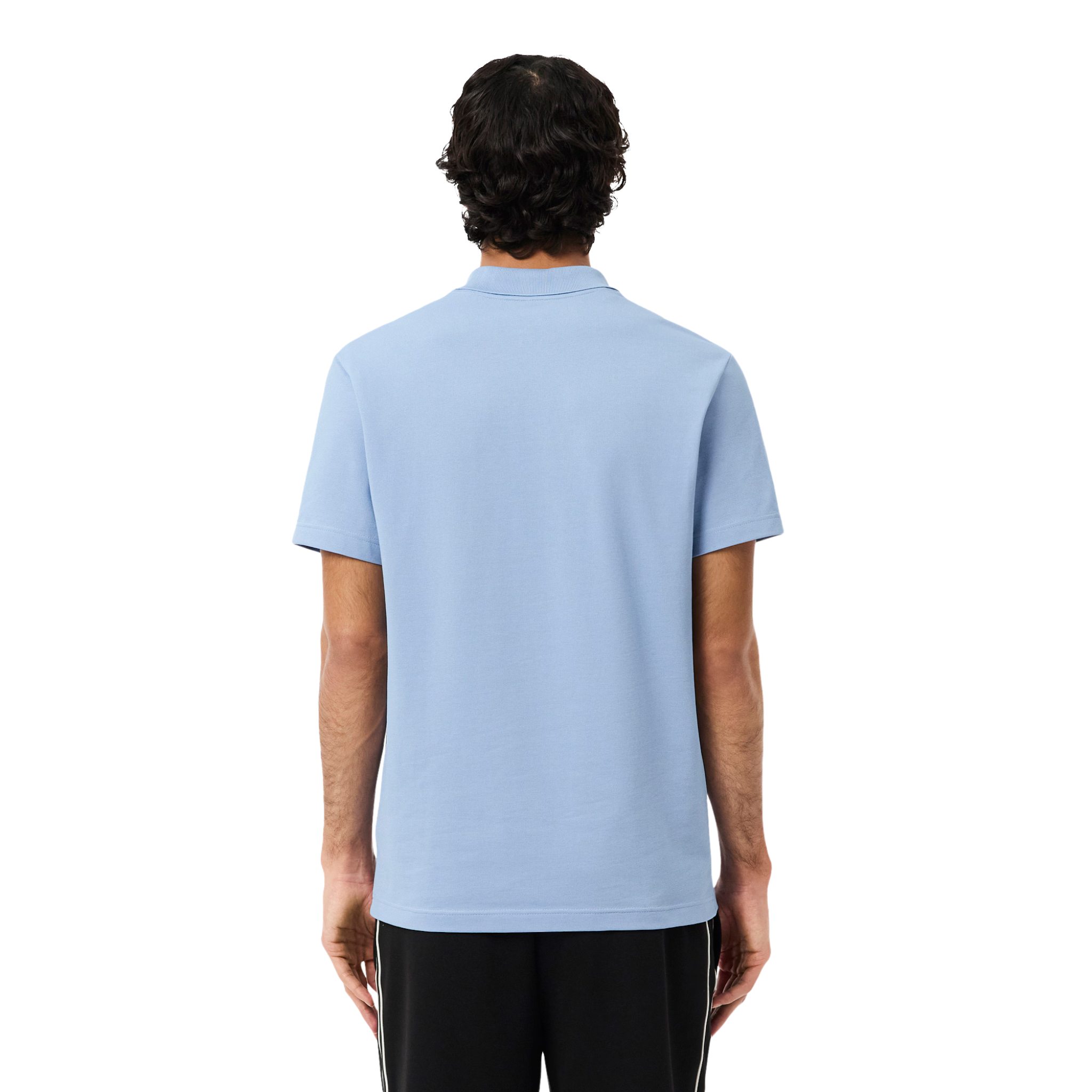 Mens Lacoste Light Blue Cotton Blend Regular Fit S/s Polo